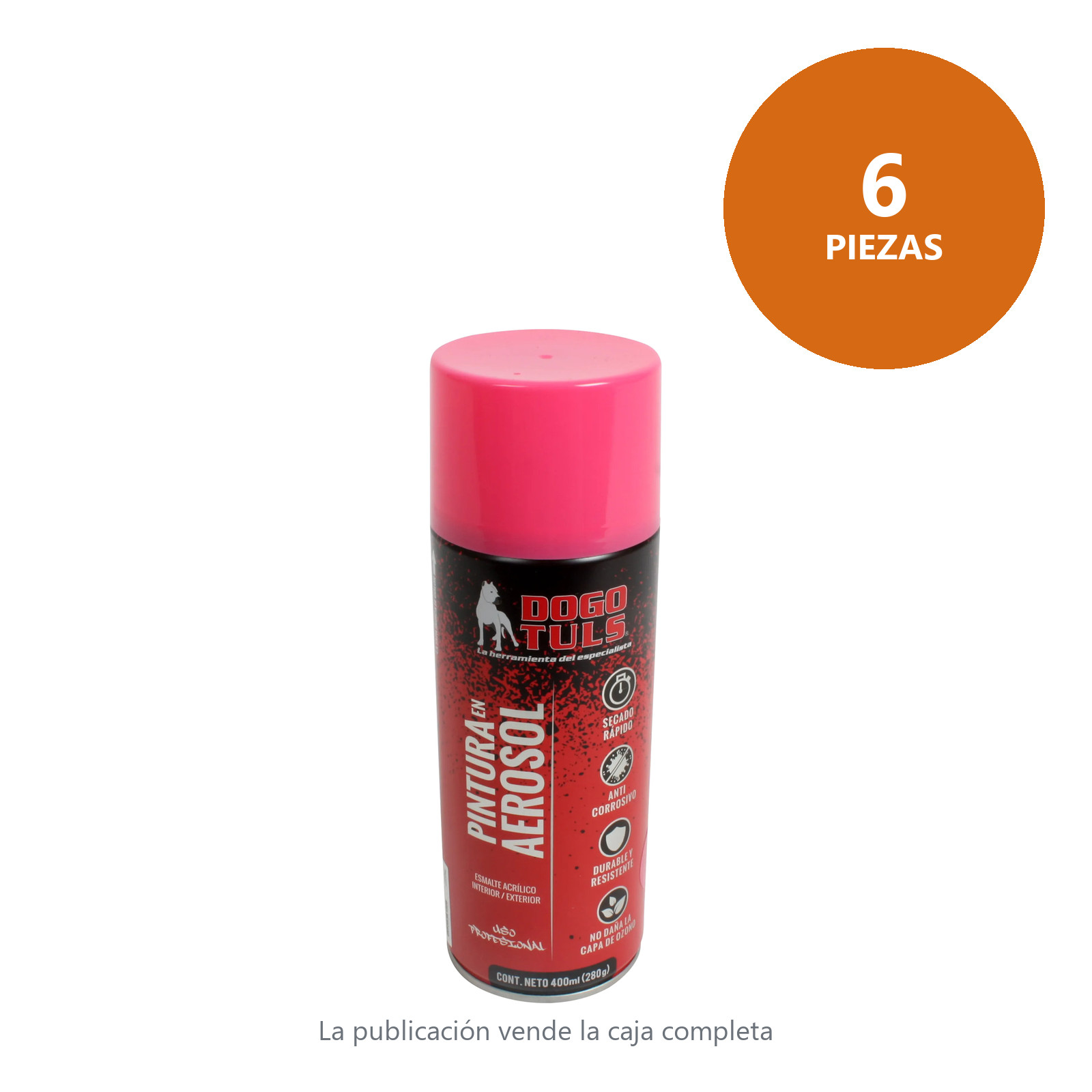 Pintura Aerosol Brillante Rosa Mexicano - Imagen 4