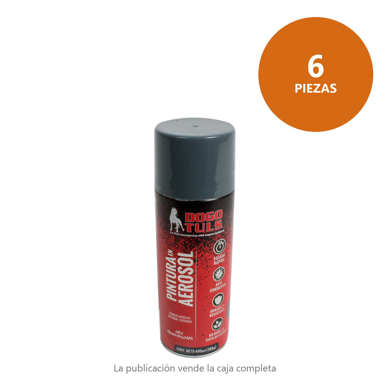 Pintura Aerosol Anticorrosivo Primario Gris - Imagen 4