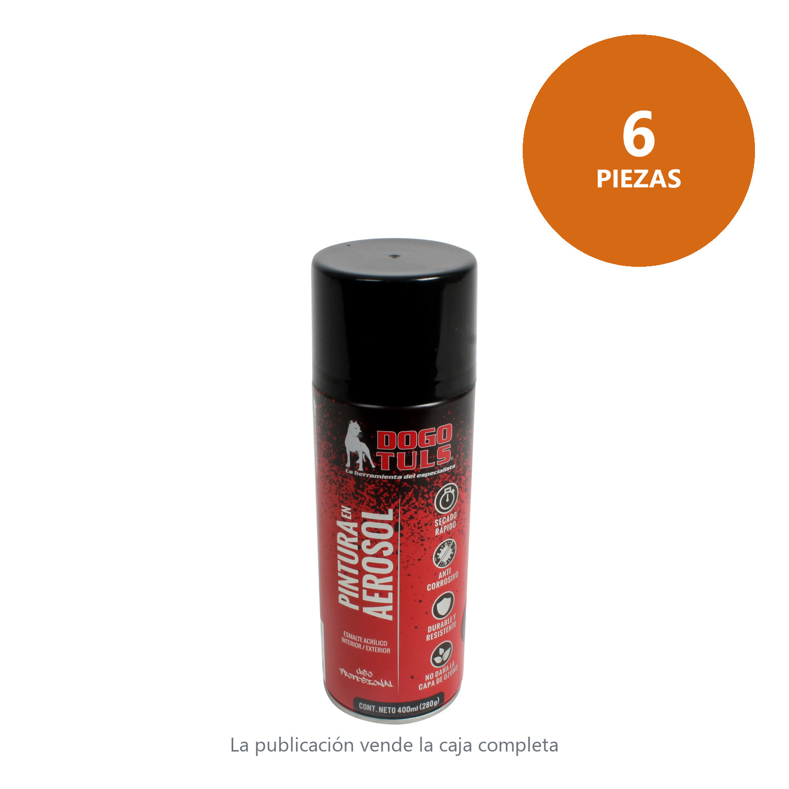 Pintura Aerosol Mate Negro - Imagen 4