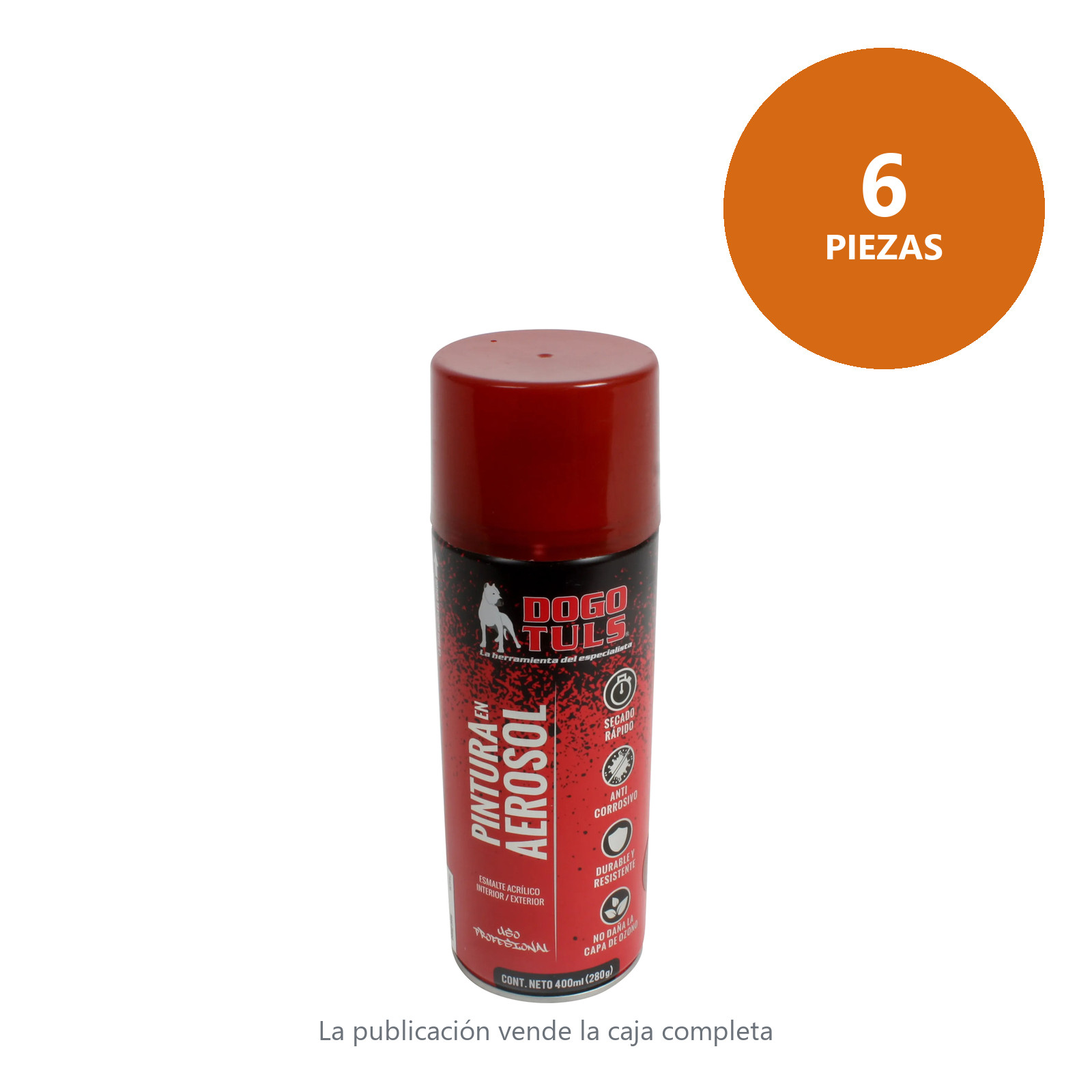 Pintura Aerosol Brillante Rojo Óxido - Imagen 4