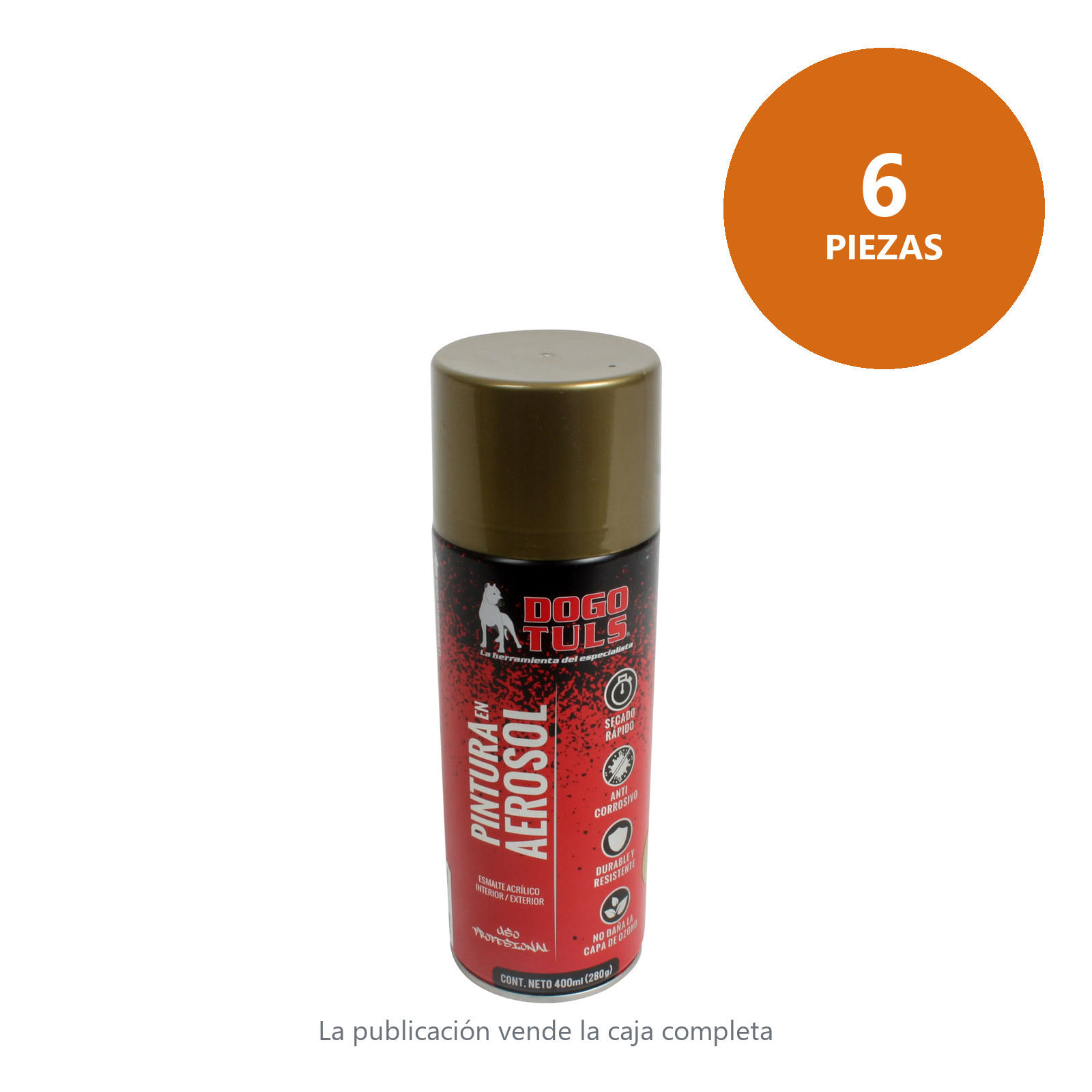 Pintura Aerosol Oro Rico - Imagen 4