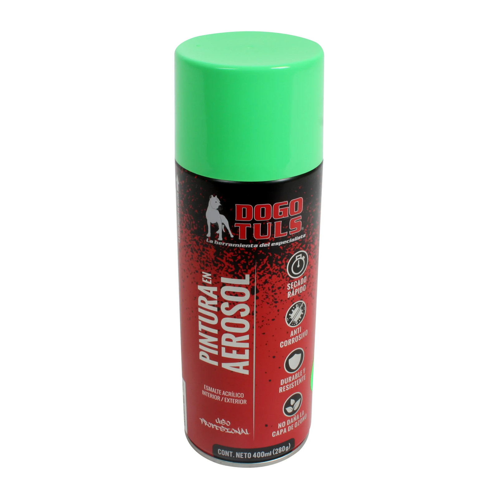 Pintura Aerosol Verde Fluorescente - Paquete 6 Piezas