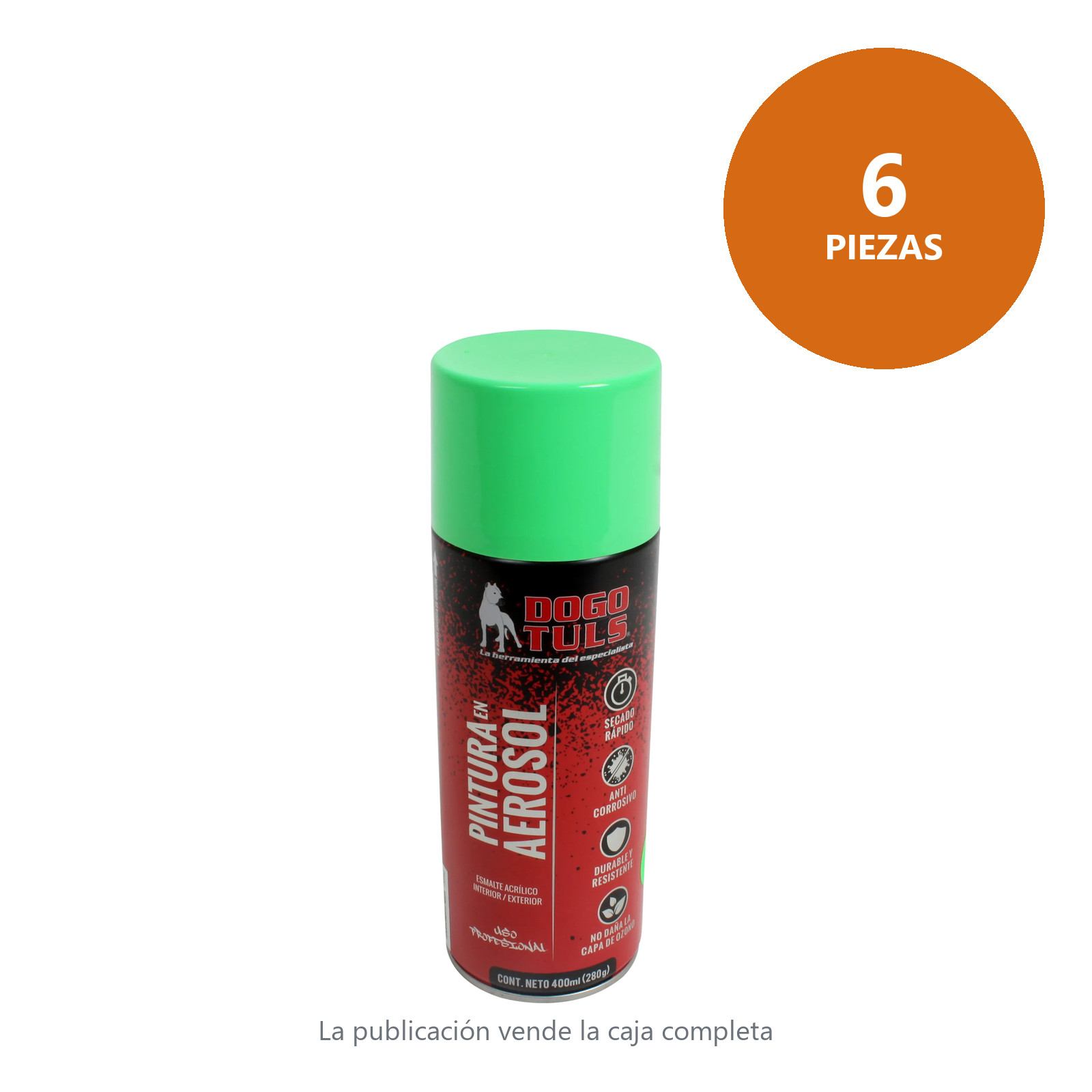 Pintura Aerosol Verde Fluorescente - Imagen 4
