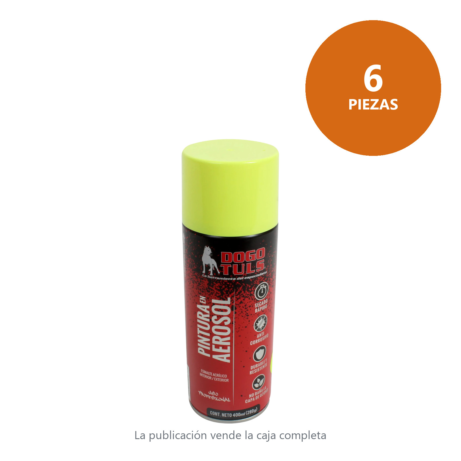 Pintura Aerosol Amarillo Fluorescente - Imagen 4
