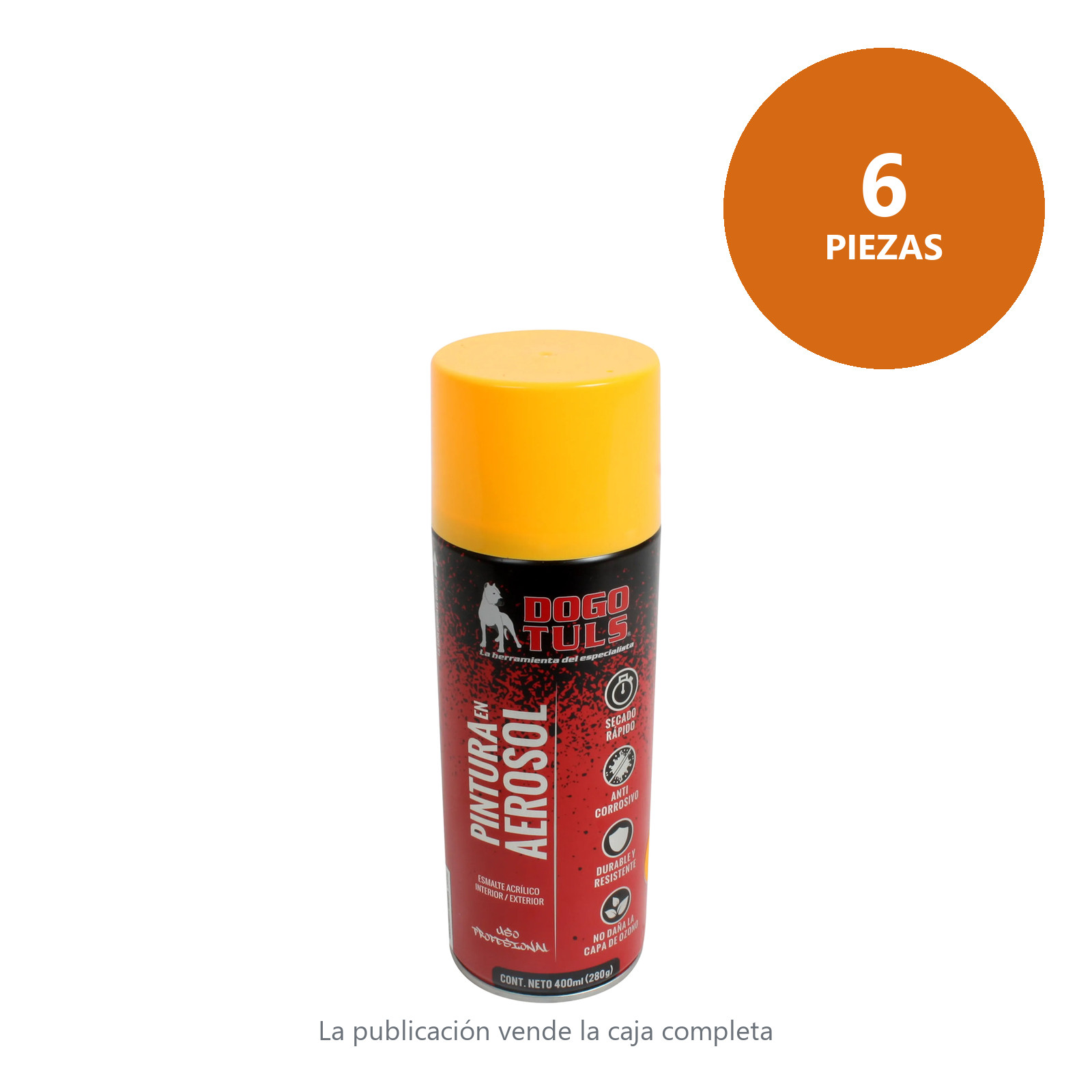 Pintura Aerosol Naranja Fluorescente - Imagen 4