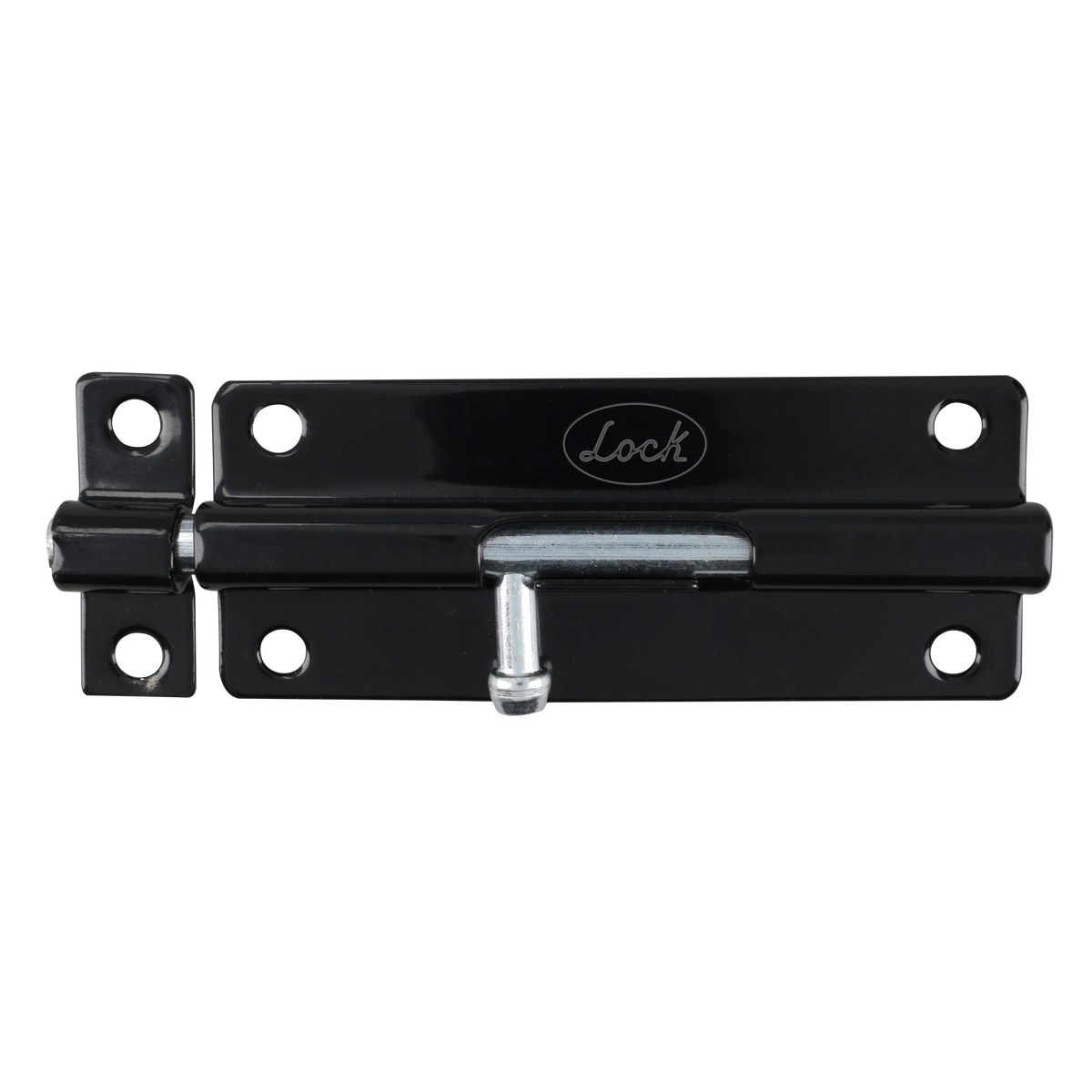 Pasador de sobreponer tipo barril acabado latón negro, 4 cm Lock