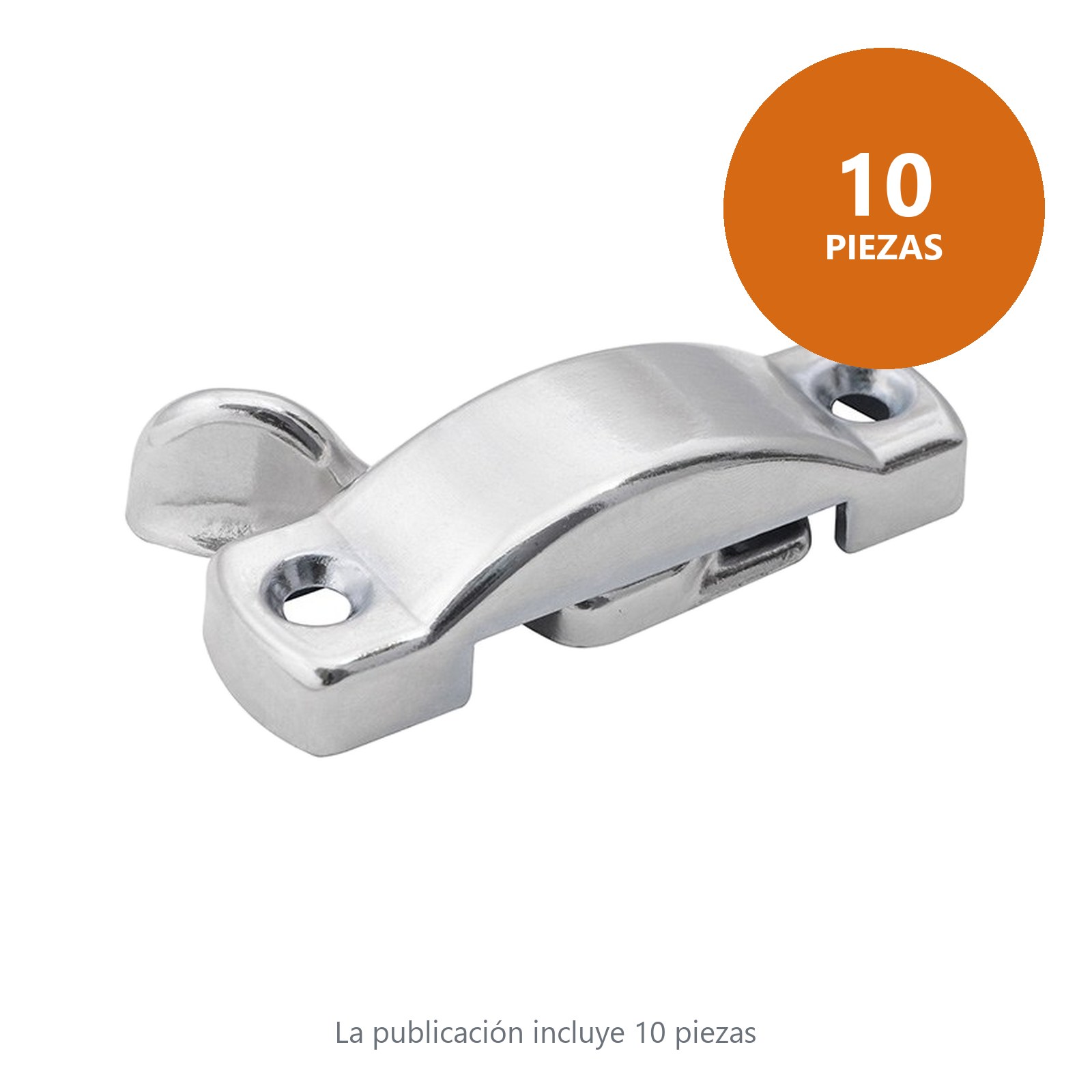 Pasador para ventana con contra, cromada Lock - Imagen 2