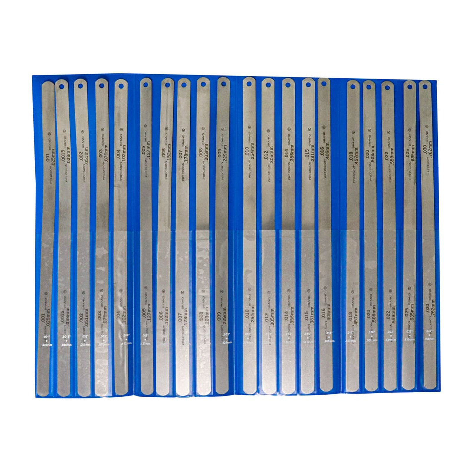 Juego de Lainas Calibradoras 1/2" x 12" 20 Piezas Precision Brand