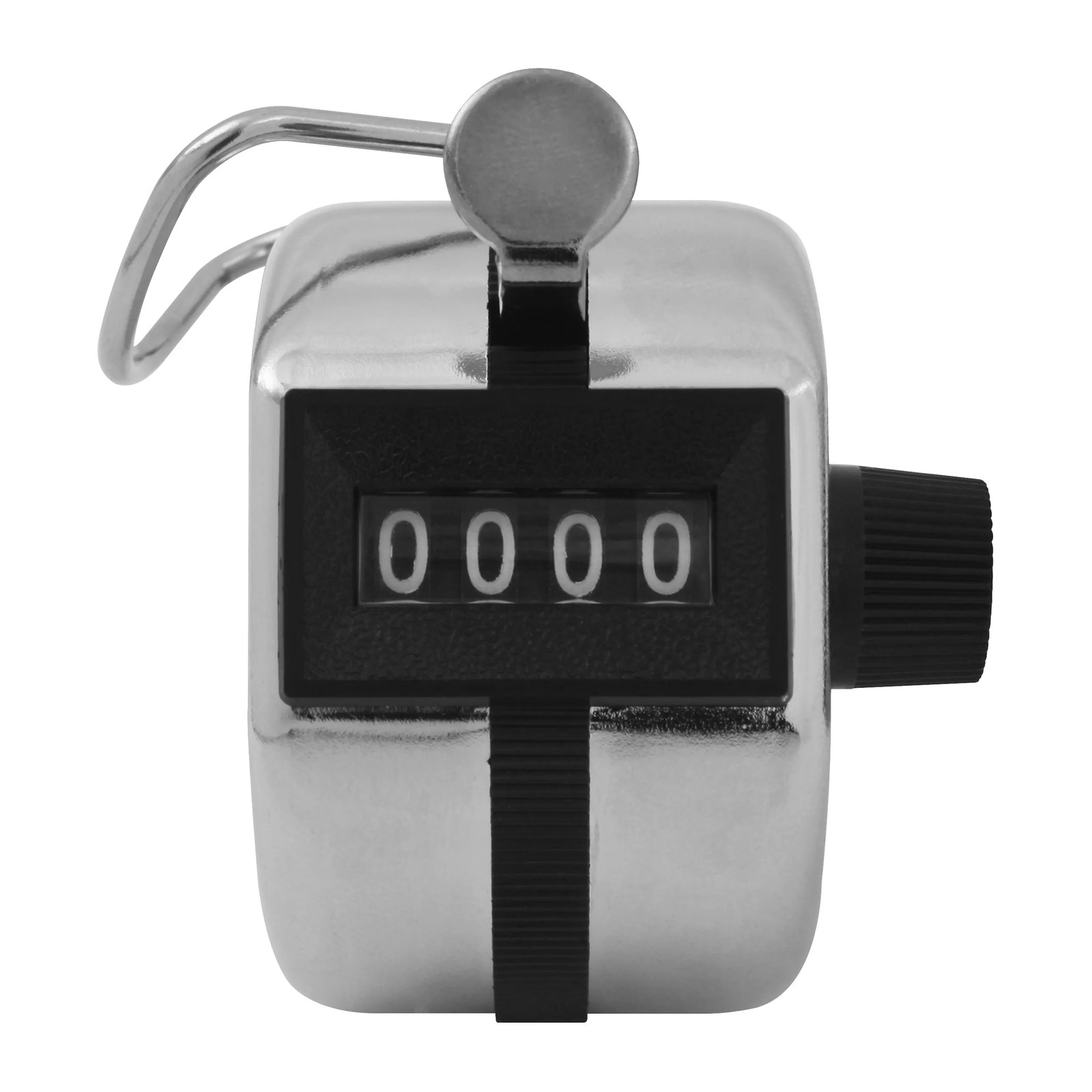 Contador Manual Metálico 4 Dígitos - Paquete 10 Piezas
