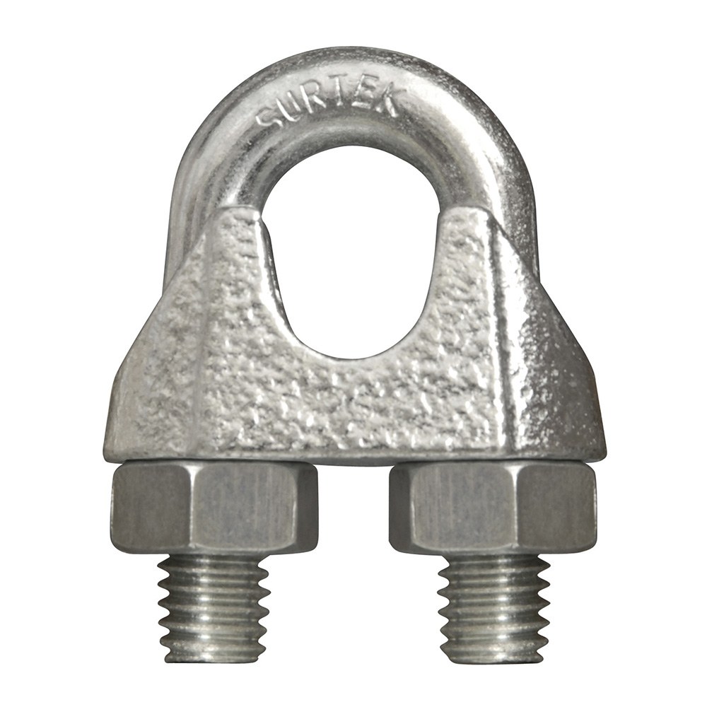 Perro de hierro maleable para cable de acero tipo alemán 1/2" Surtek