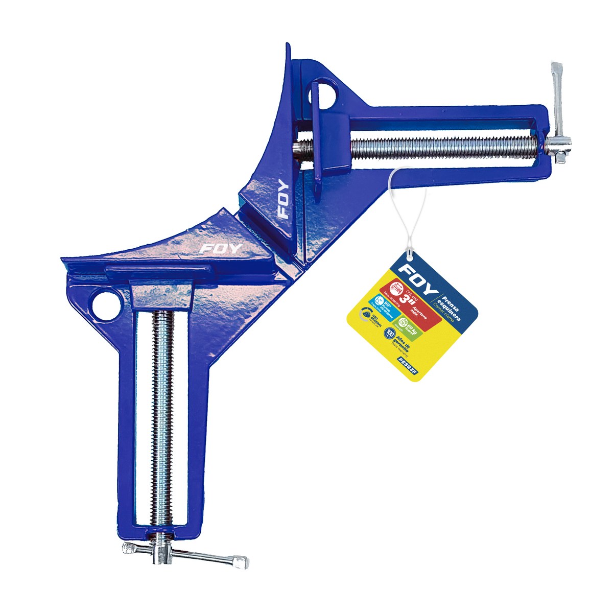 Prensa esquinera de 3" de aluminio, para uso general Foy - Imagen 2