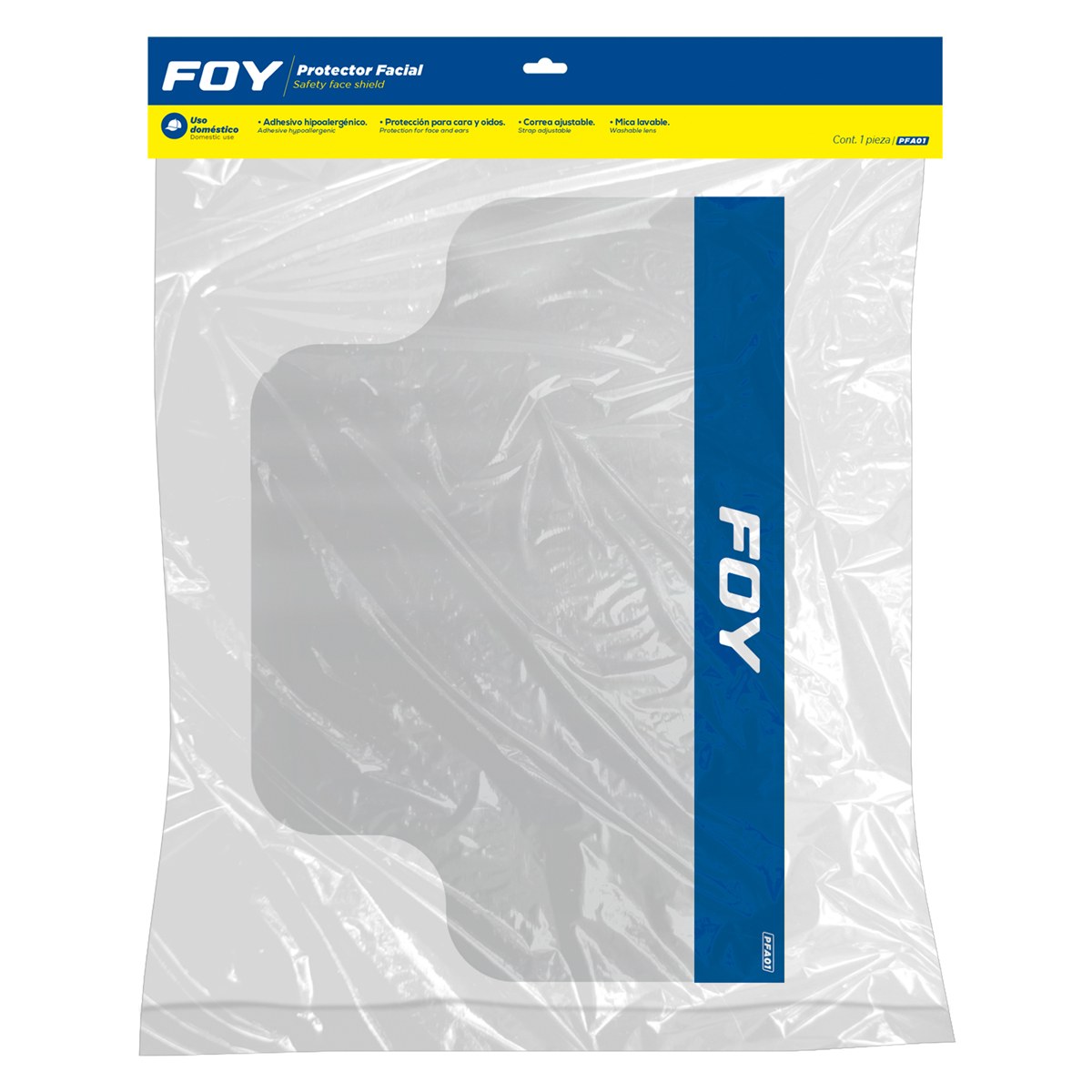 Protector de seguridad facial, transparente Foy - Imagen 2