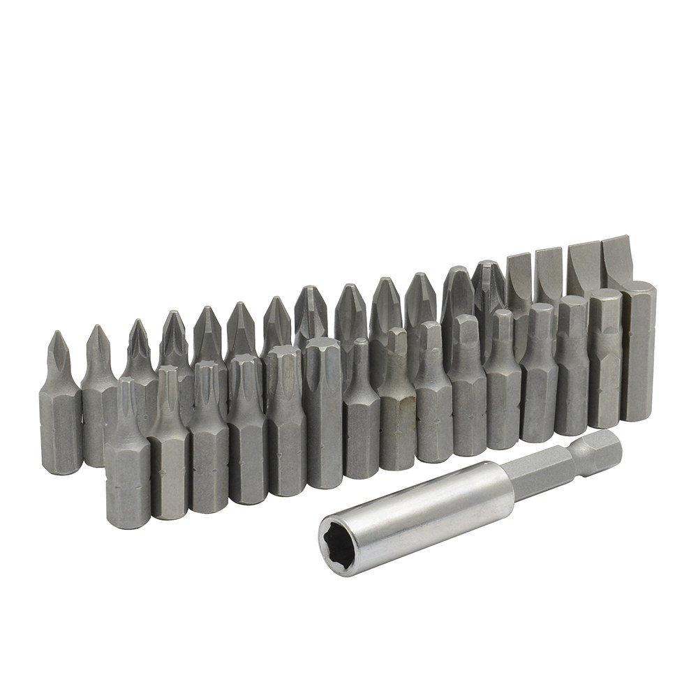 Juego combinado de puntas hexágono de 1/4" con adaptador magnético, 33 piezas en blíster Surtek