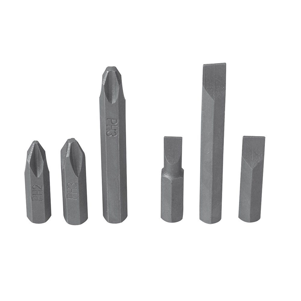 Juego de puntas de impacto combinadas intercambiables para destornillador D10,6 pz en cajP Surtek
