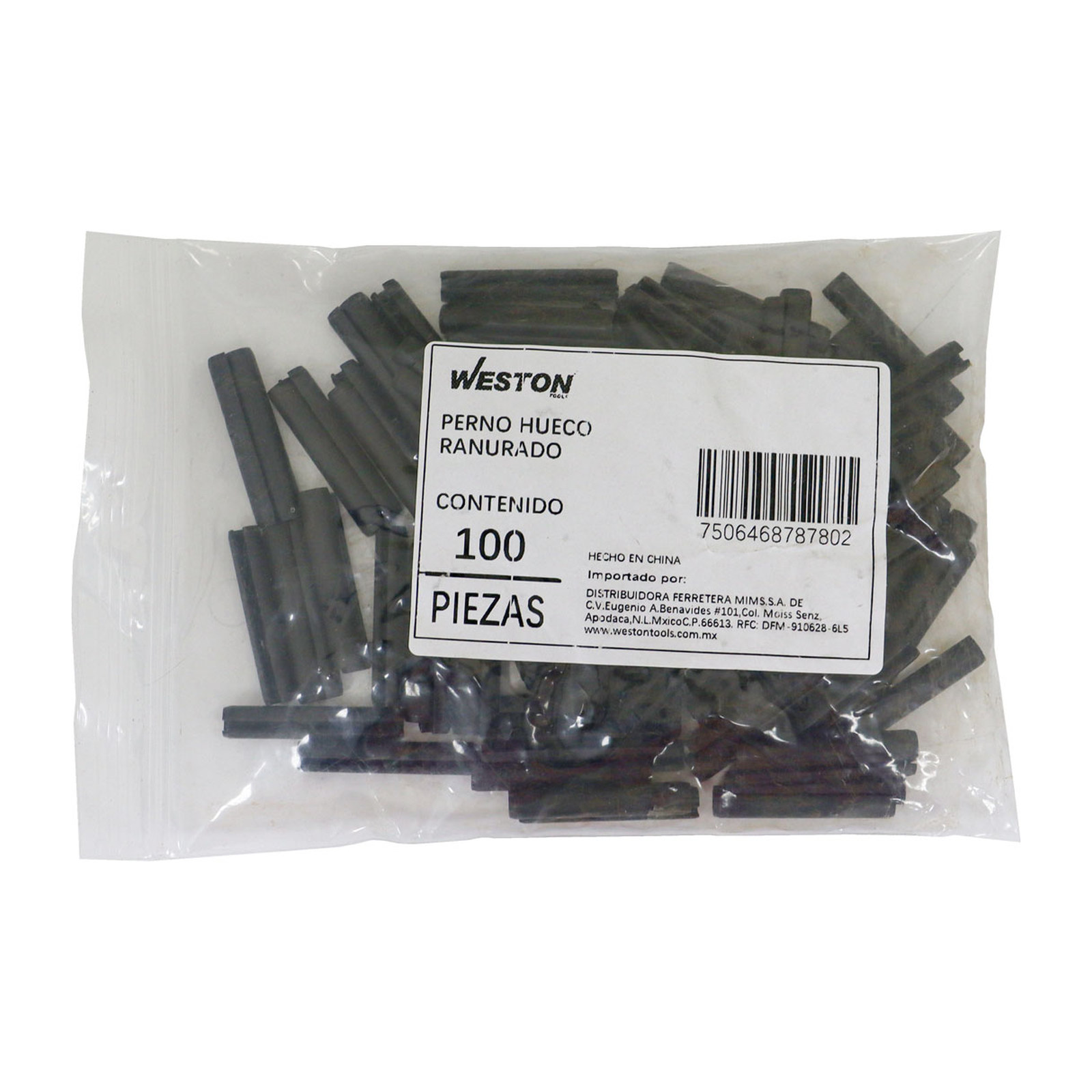 PERNO HUECO RANURADO MM 4 x 22 (BOLSA C/100 PZS) - Imagen 2