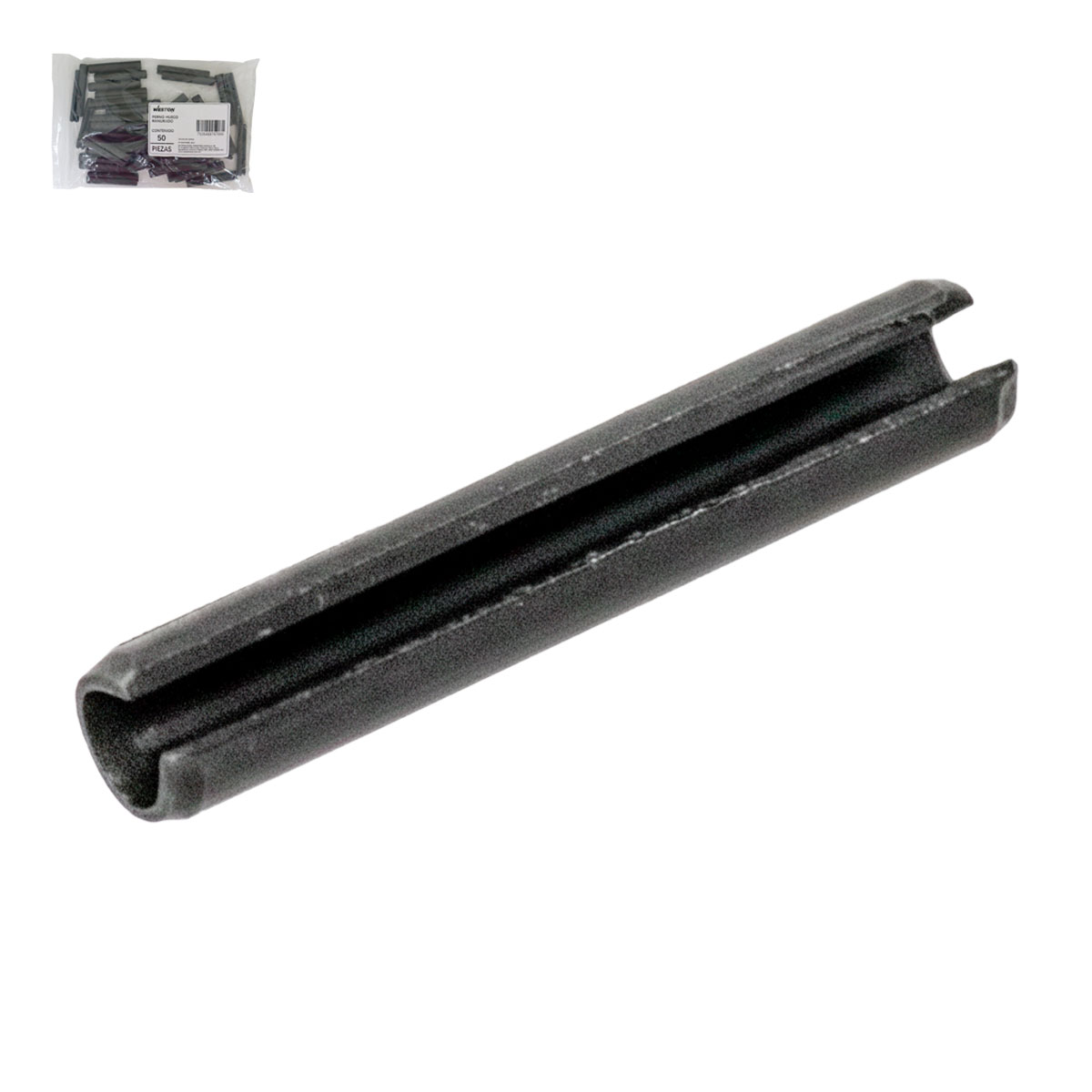PERNO HUECO RANURADO MM 5 x 30 (BOLSA C/100 PZS)