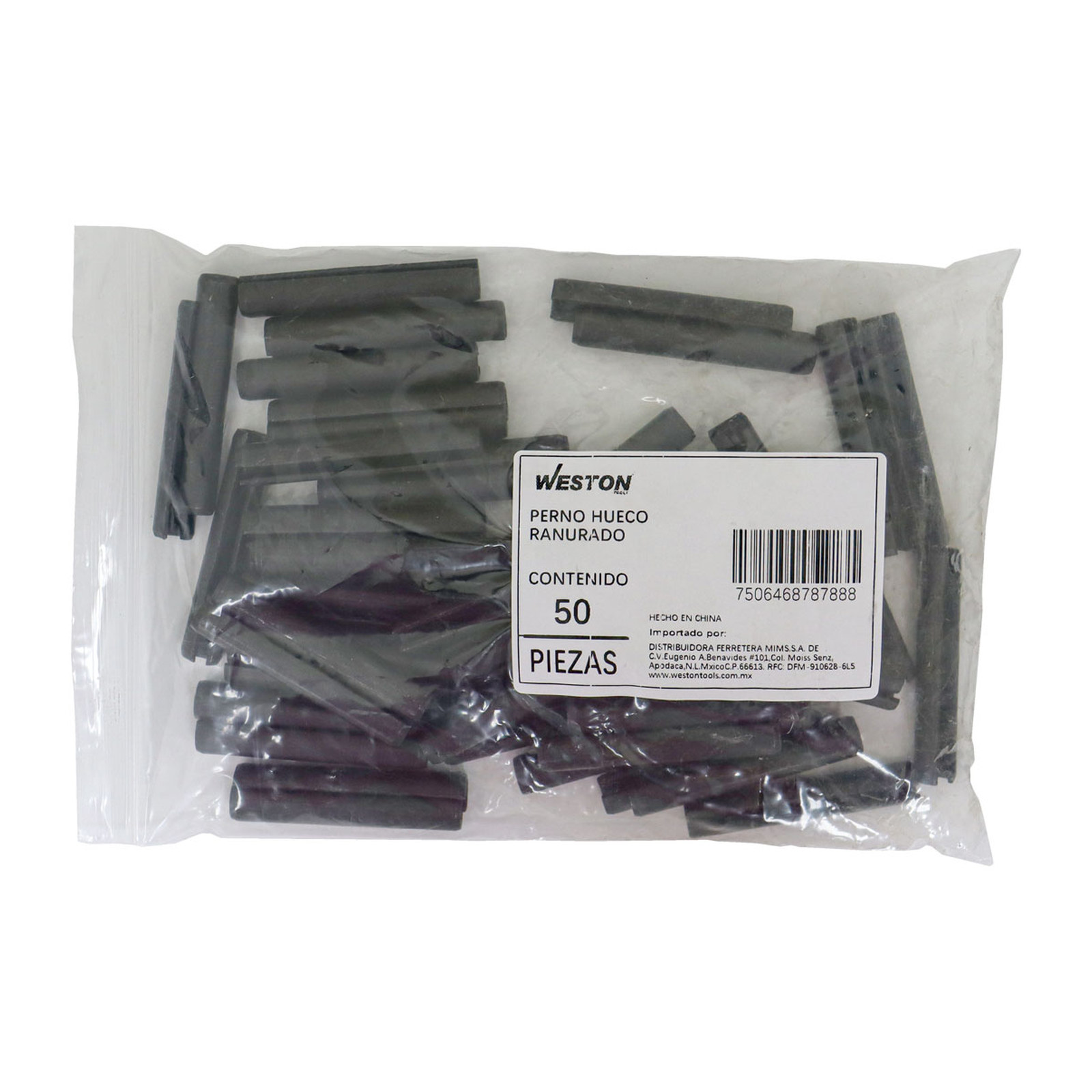 PERNO HUECO RANURADO MM 10 x 90 (BOLSA C/50 PZS) - Imagen 2