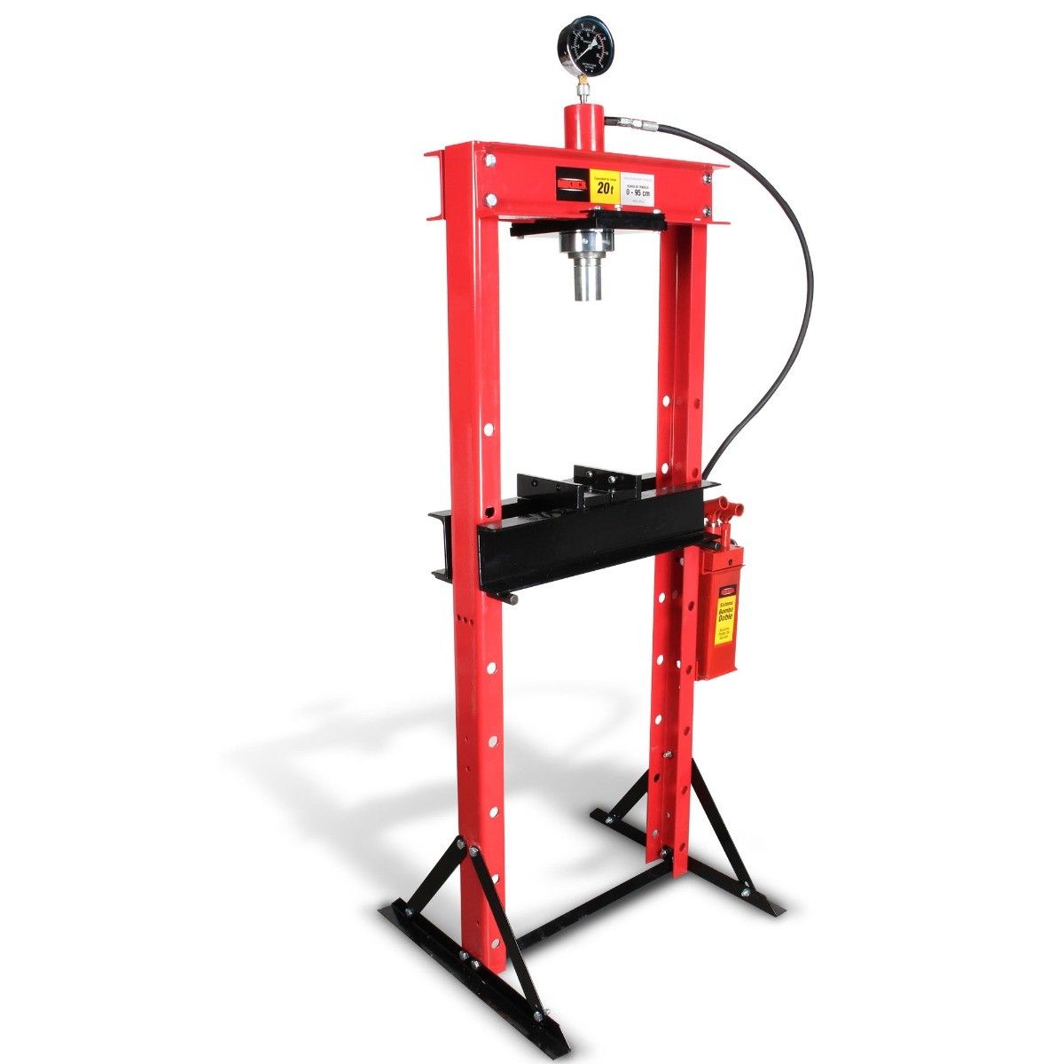 MIKELS PHB-25 Prensa hidroneumática con pistón y manómetro (20 ton)