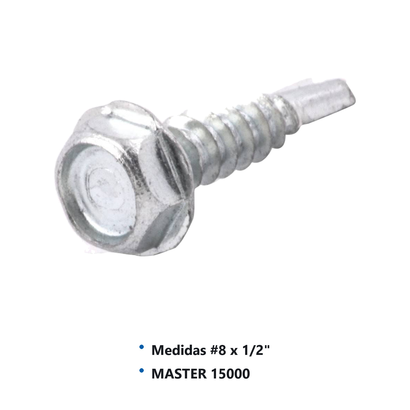 PIJA PUNTA D/BROCA GALV. #8x1/2" (Precio x Caja - caja c/15000 piezas) - Imagen 2