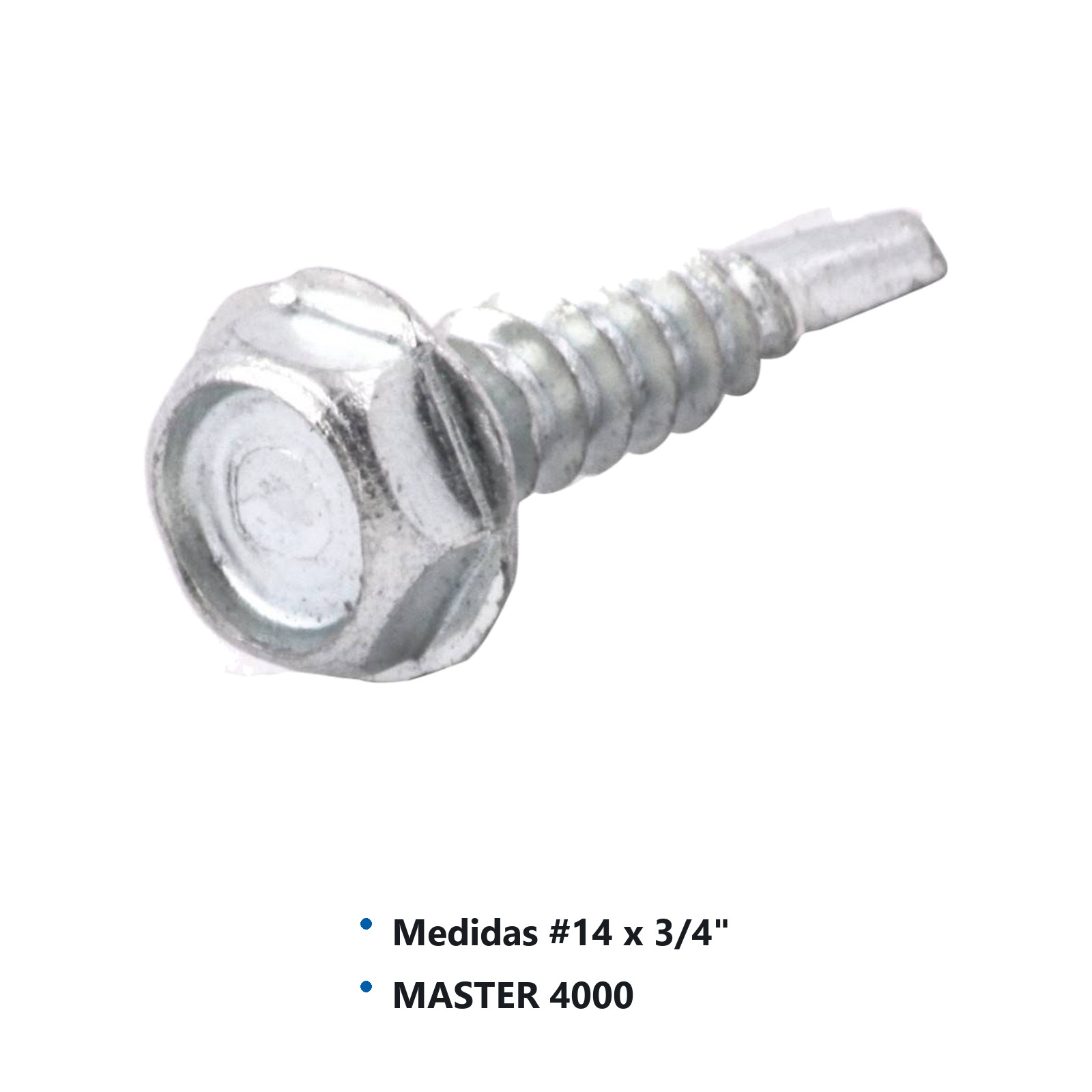 PIJA PUNTA D/BROCA GALV. #14x3/4" (Precio x Caja - caja c/500 piezas) - Imagen 2