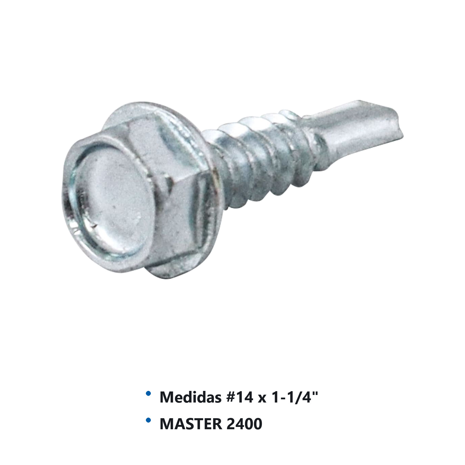 PIJA PUNTA D/BROCA GALV. #14x1-1/4'' (Precio x Caja - caja c/300 piezas) - Imagen 2