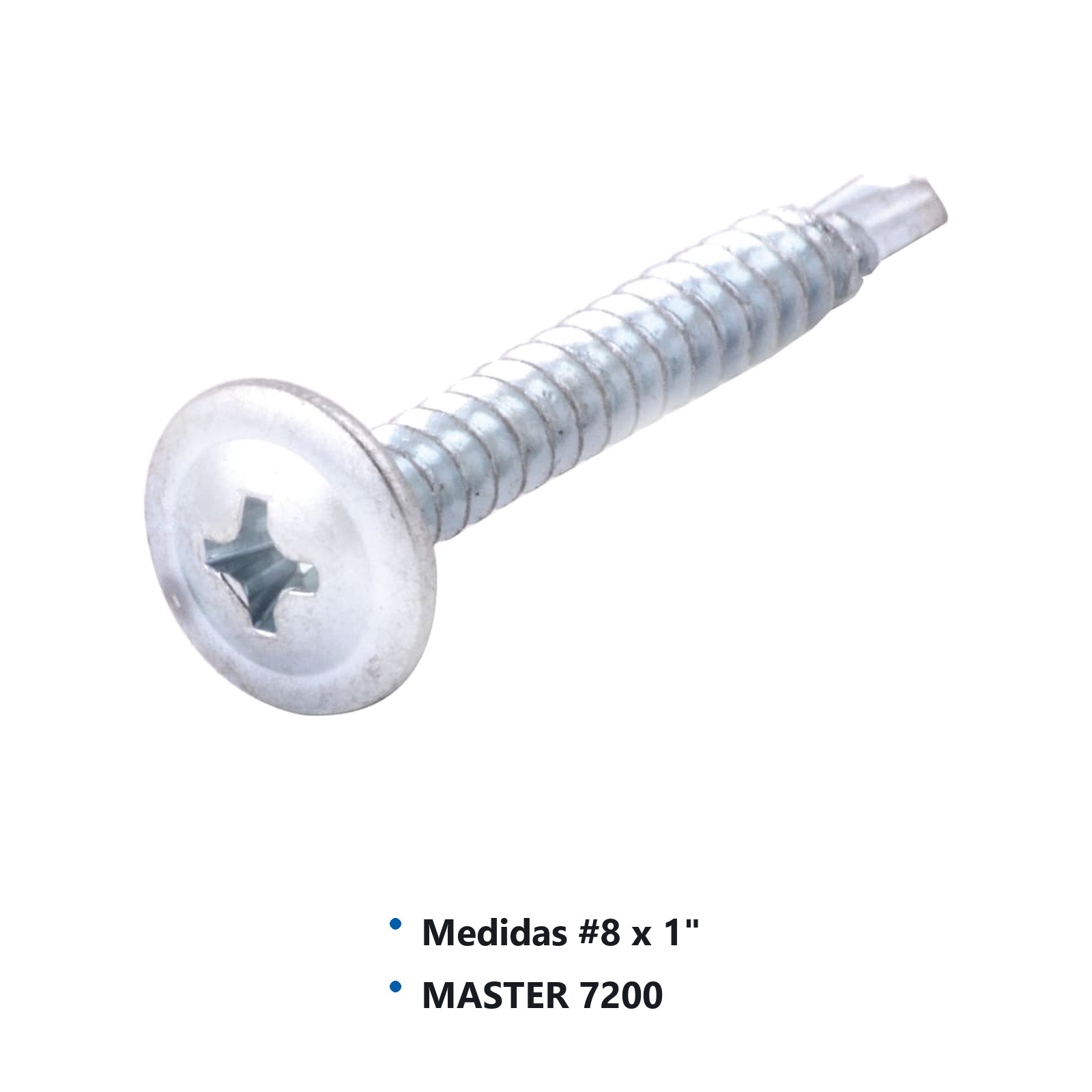 PIJA K-LATH PHILLIPS PUNTA BROCA CABEZA EXT. GALV. #8x1" (Precio x Caja - caja c/900 piezas) - Imagen 2