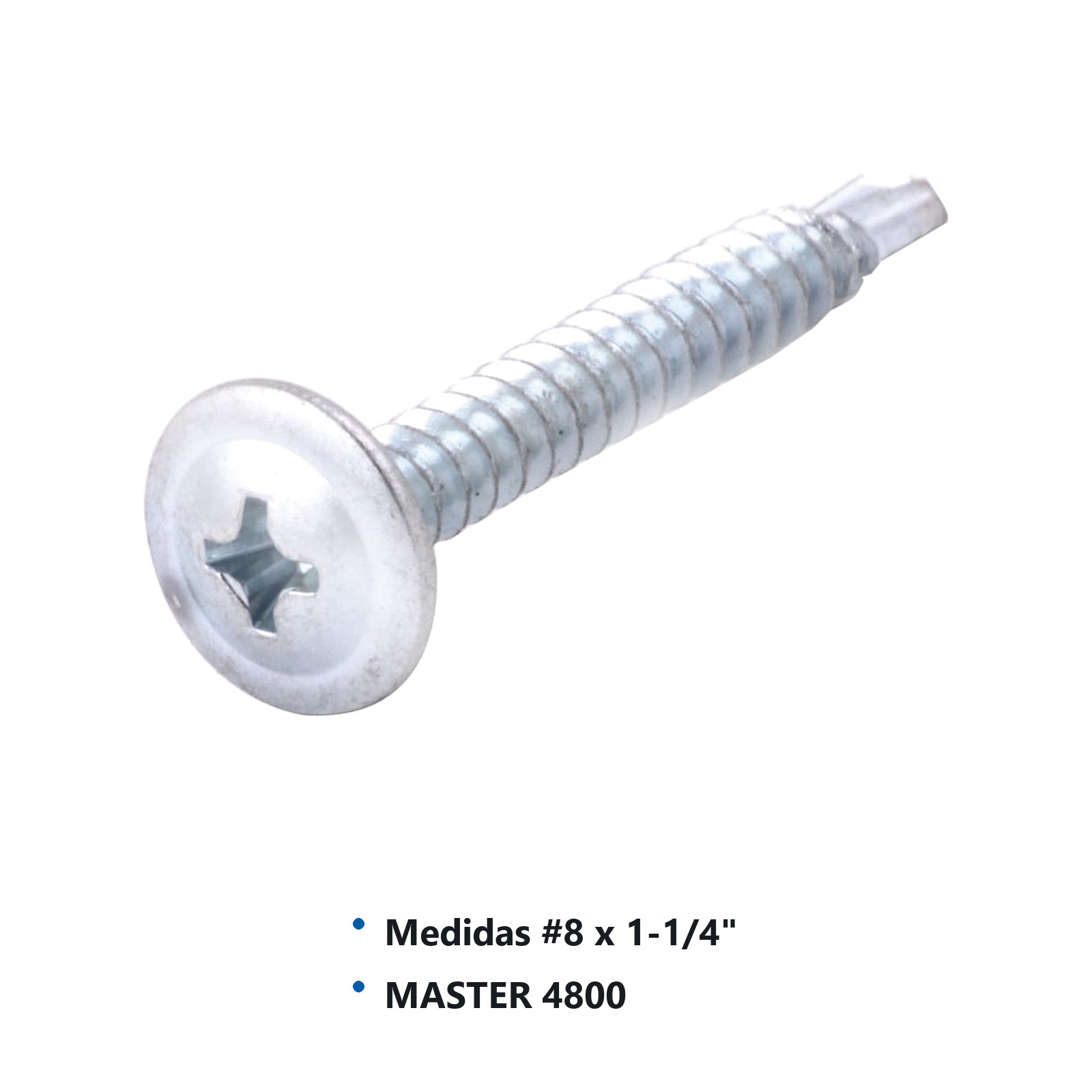 PIJA K-LATH PHILLIPS PUNTA BROCA CABEZA EXT. GALV. #8x1-1/4" (Precio x Caja - caja c/600 piezas) - Imagen 2