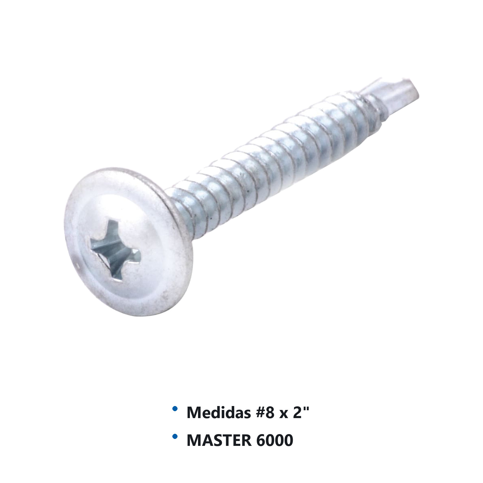 PIJA K-LATH PHILLIPS PUNTA BROCA CABEZA EXT. GALV. #8x2'' (Precio x Caja - caja c/6000 piezas) - Imagen 2