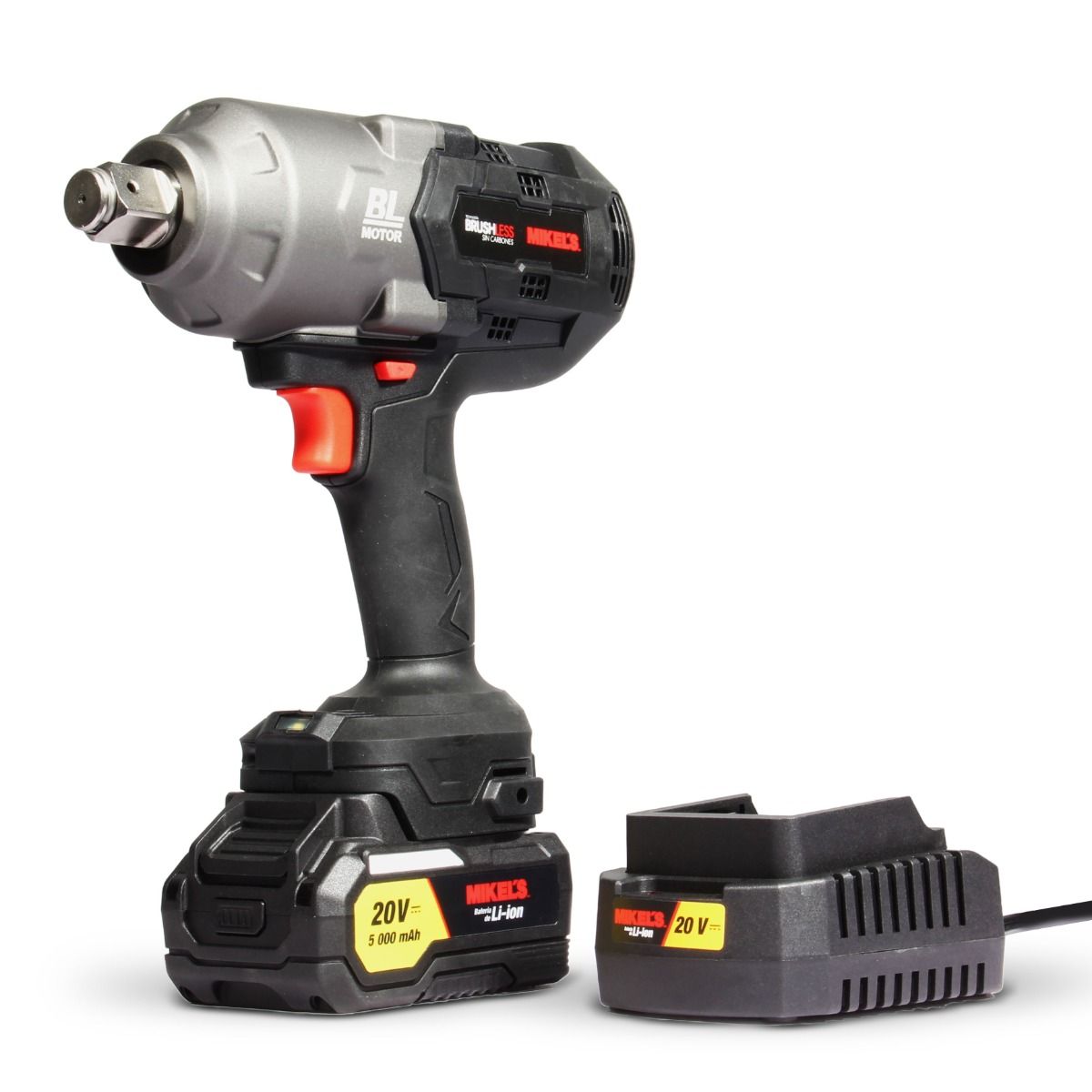 MIKELS PI-1250 Pistola de impacto inalámbrica industrial (1,250 Nm) - Imagen 4