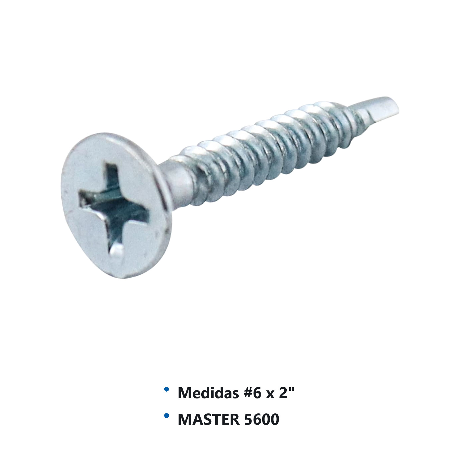 PIJA PARA TABLAROCA PUNTA D/BROCA GALVANIZADA #6x2" (Precio x Caja - caja c/700 piezas) - Imagen 2