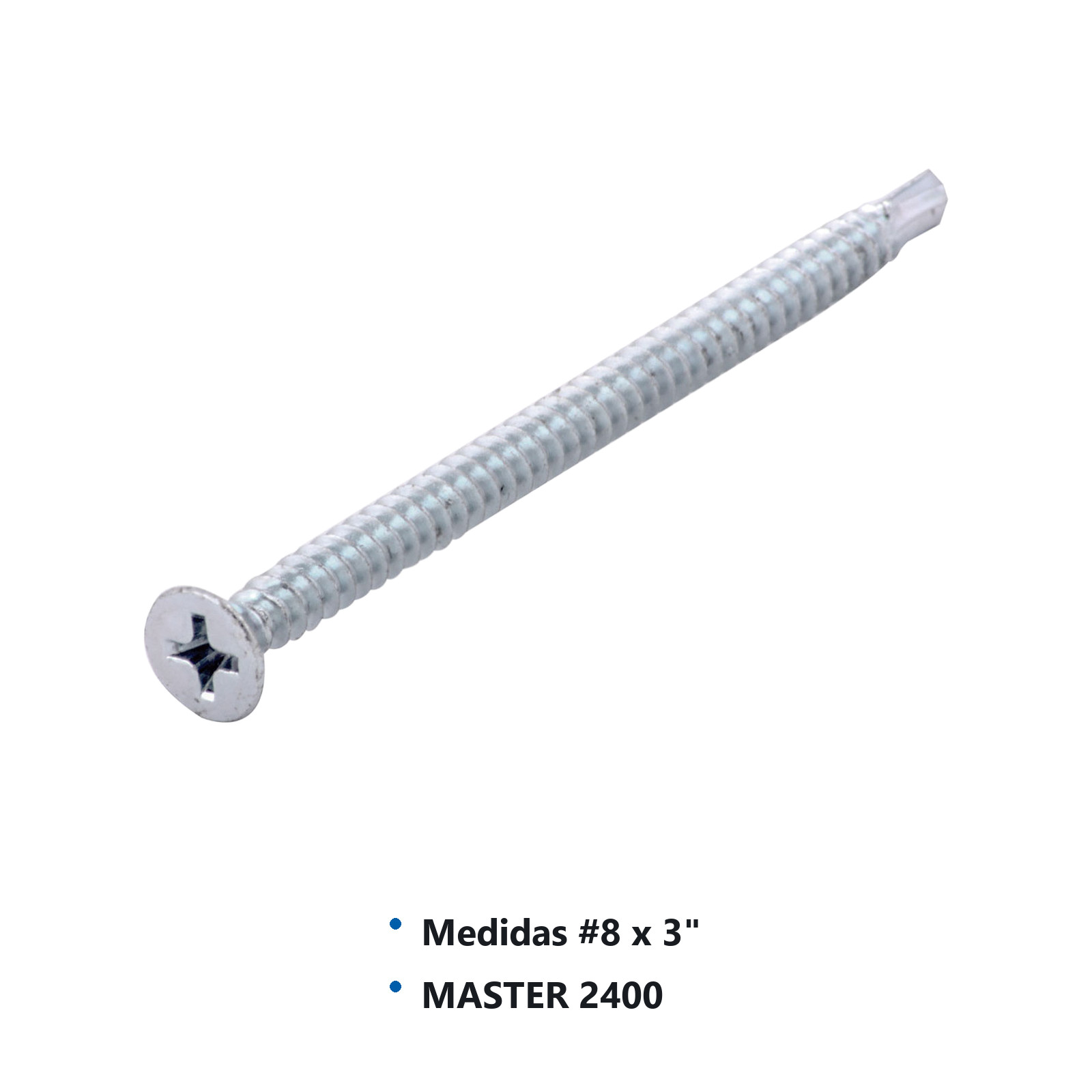 PIJA PARA TABLAROCA PUNTA D/BROCA GALVANIZADA #8x3" (Precio x Caja - caja c/300 piezas) - Imagen 3