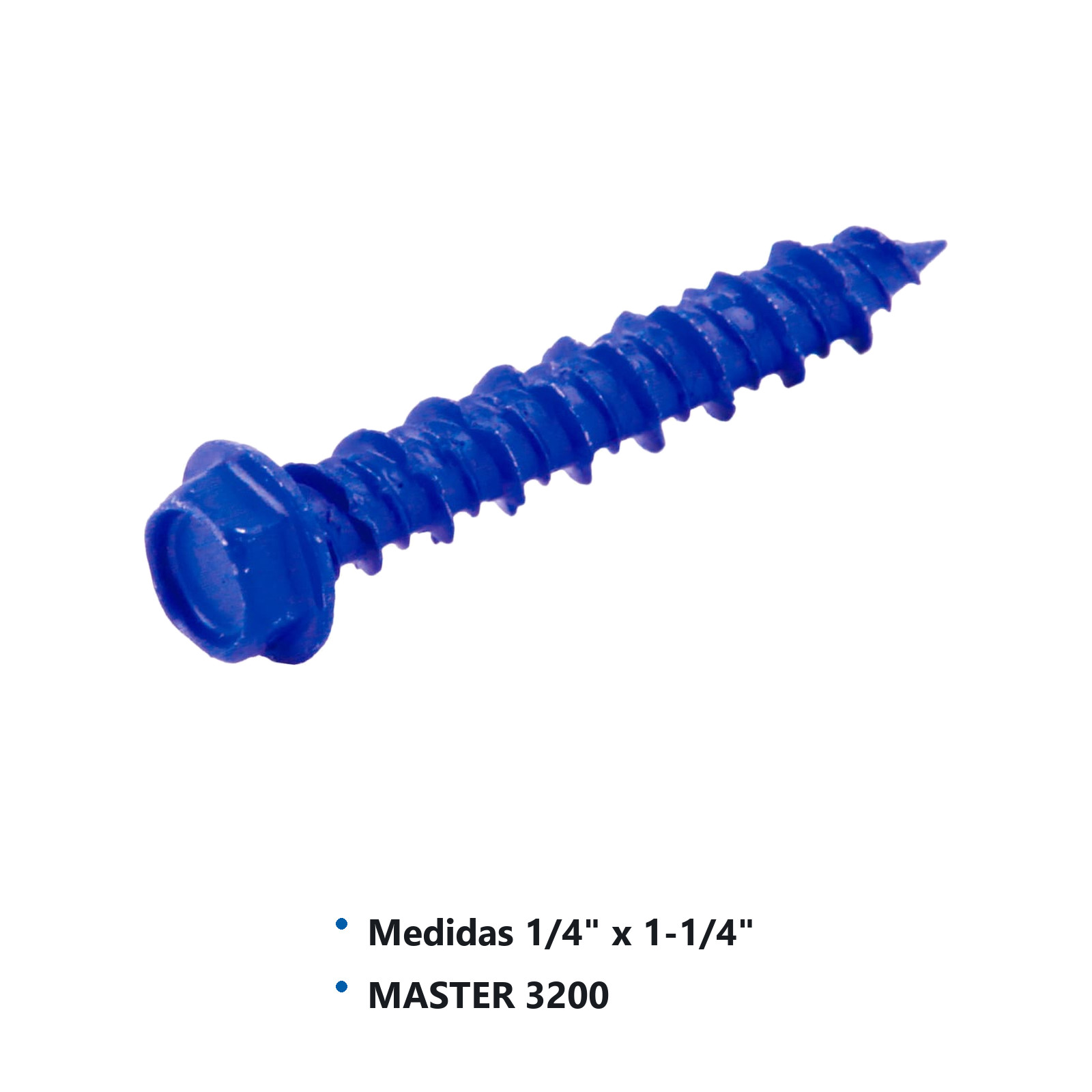 PIJA CABEZA HEX. PARA CONCRETO 1/4"x1-1/4" (Precio x Caja - caja c/400 piezas) - Imagen 2