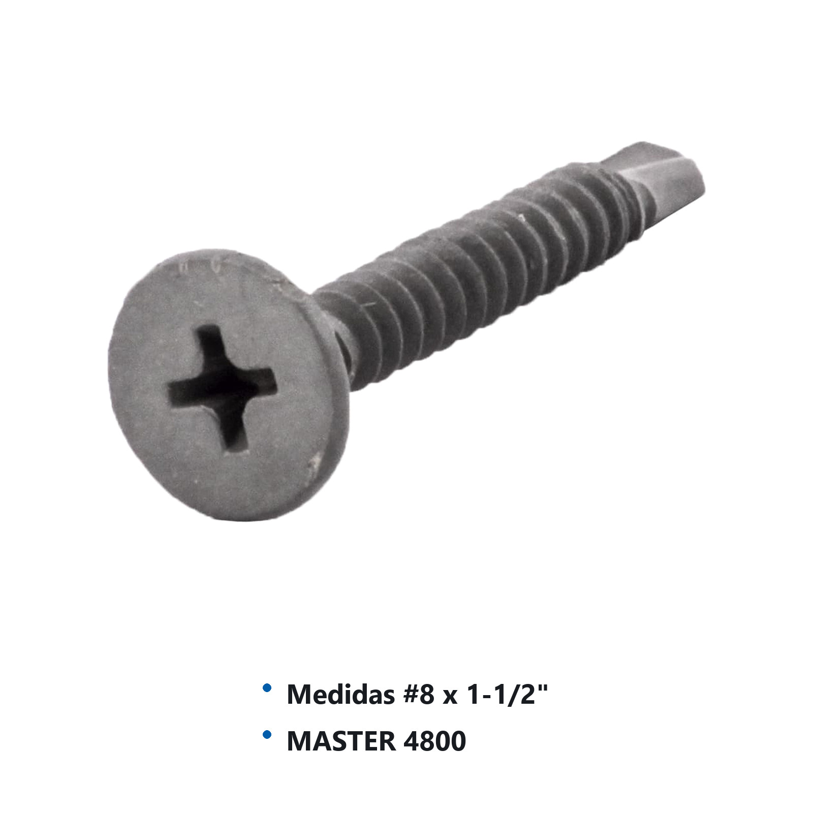 PIJA PARA UNIR TABLAS D/FIBRACEMENTO #8x1-1/2" (Precio x Caja - caja c/600 piezas) - Imagen 2