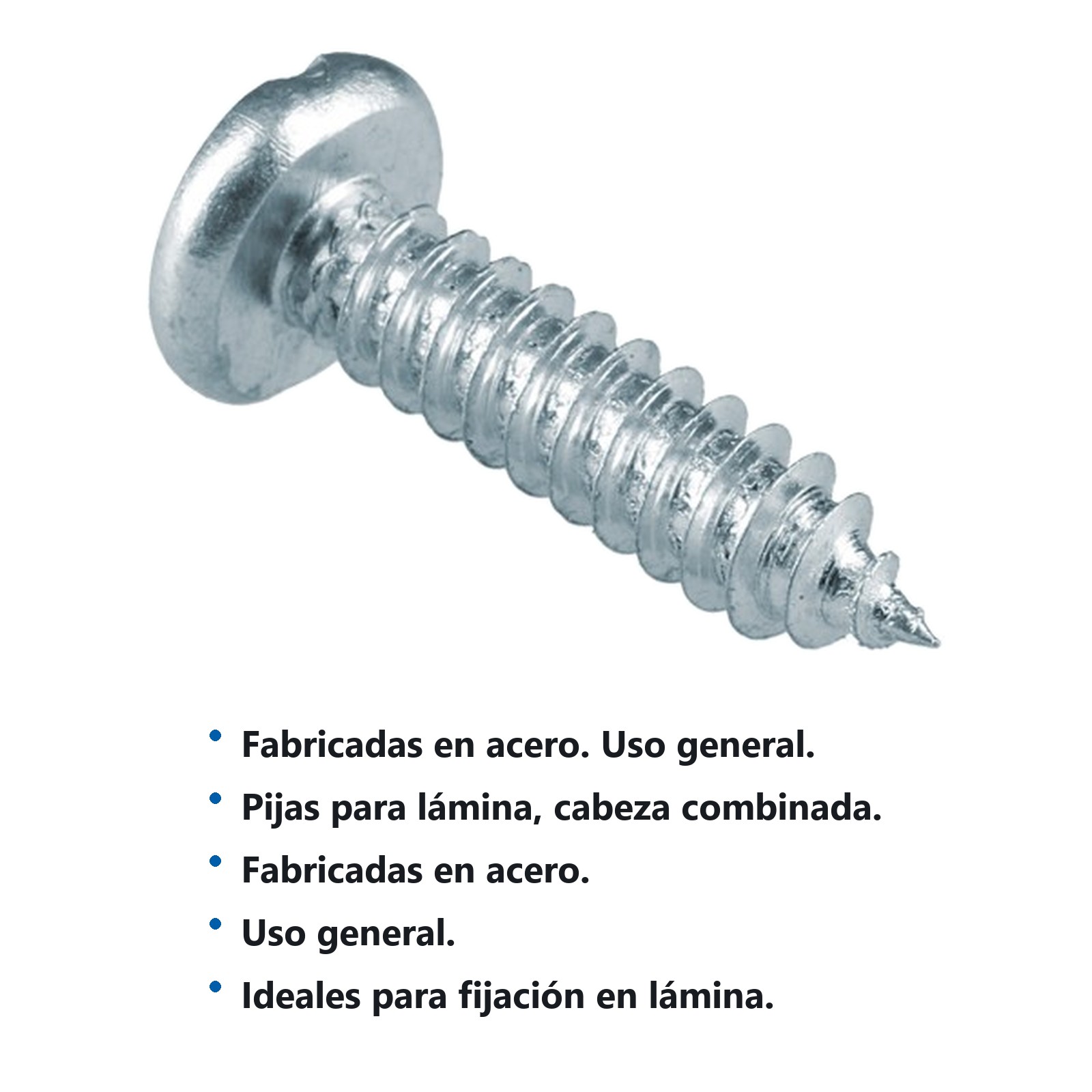 Pija cabeza combinada para lámina 3/8" x #10, 150 piezas Surtek - Imagen 2