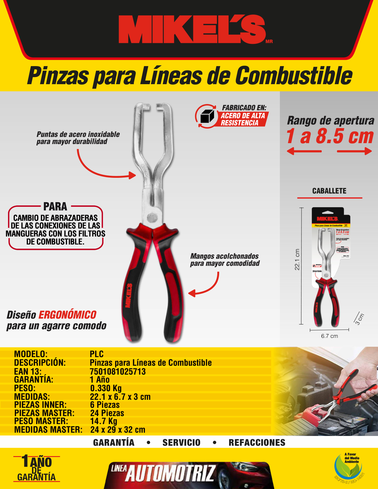 MIKELS PLC Pinzas para líneas de combustible - Imagen 4