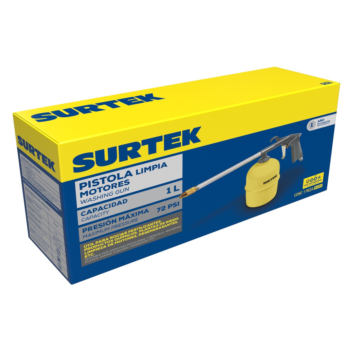Pistola limpia motores 1000 ml Surtek - Imagen 2