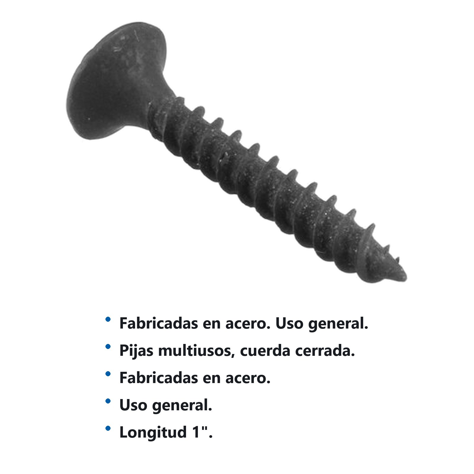 Pija multiusos cuerda cerrada 1" x #8, 100 piezas Surtek - Imagen 2