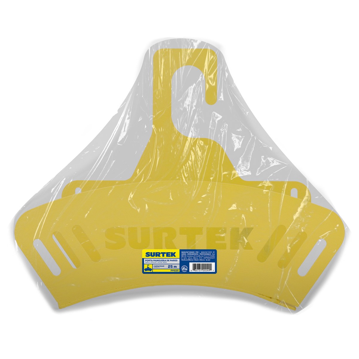 Porta manguera de pared metálico, capacidad de 25 m Surtek - Imagen 2