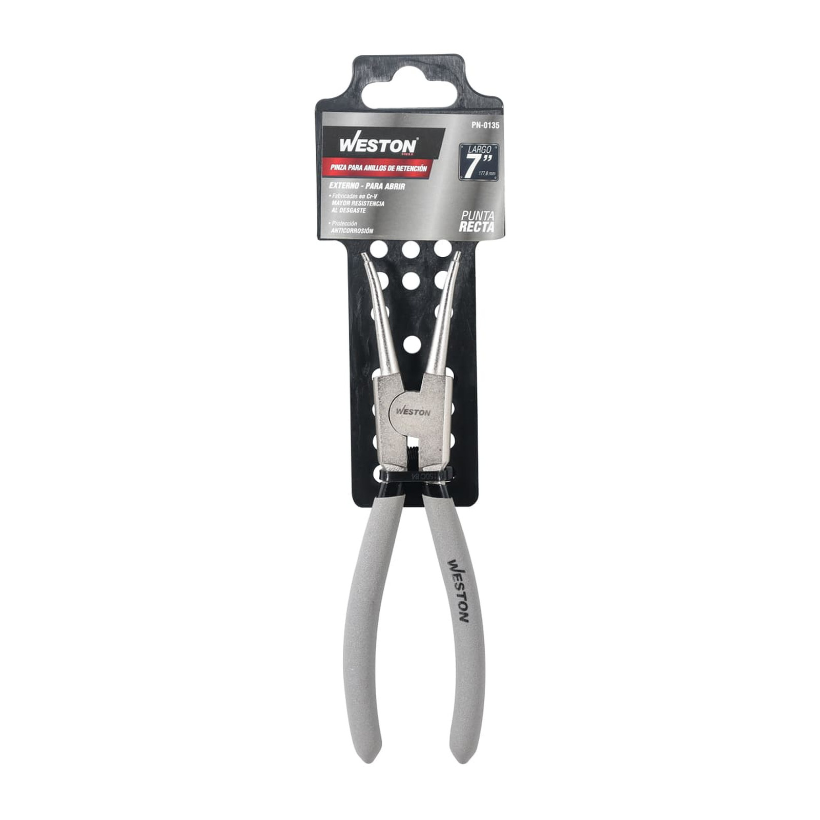 PINZAS CON PUNTA RECTA PARA ANILLOS EXTERIOR 7" - Imagen 4
