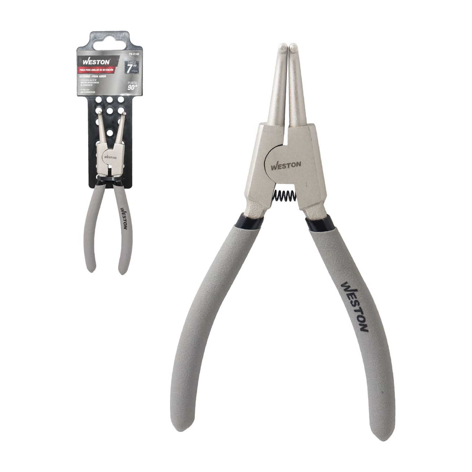 Pinzas de Punta 90° para Anillos Exteriores 7" Weston
