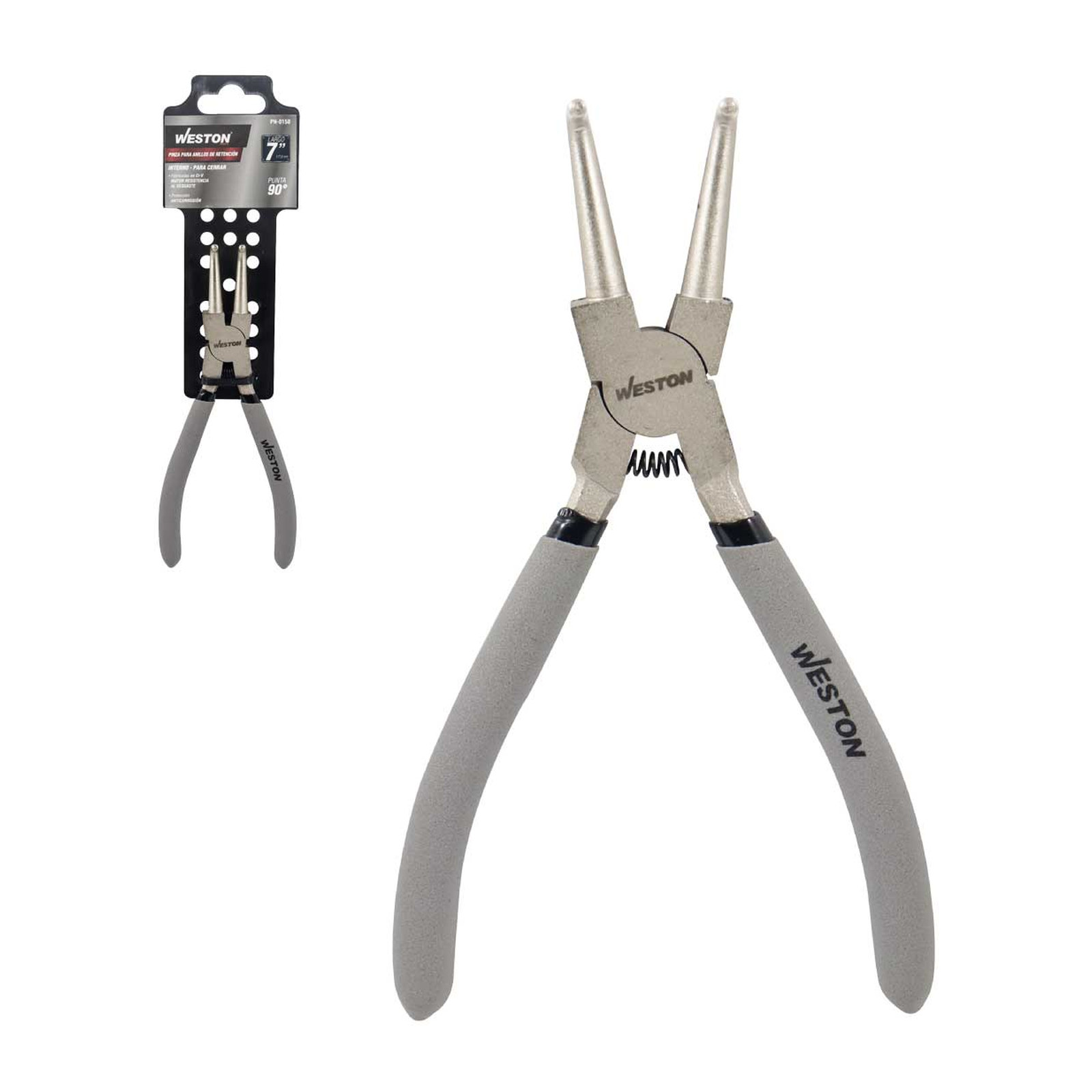 Pinzas Punta 90° para Anillos Interiores 7" Weston