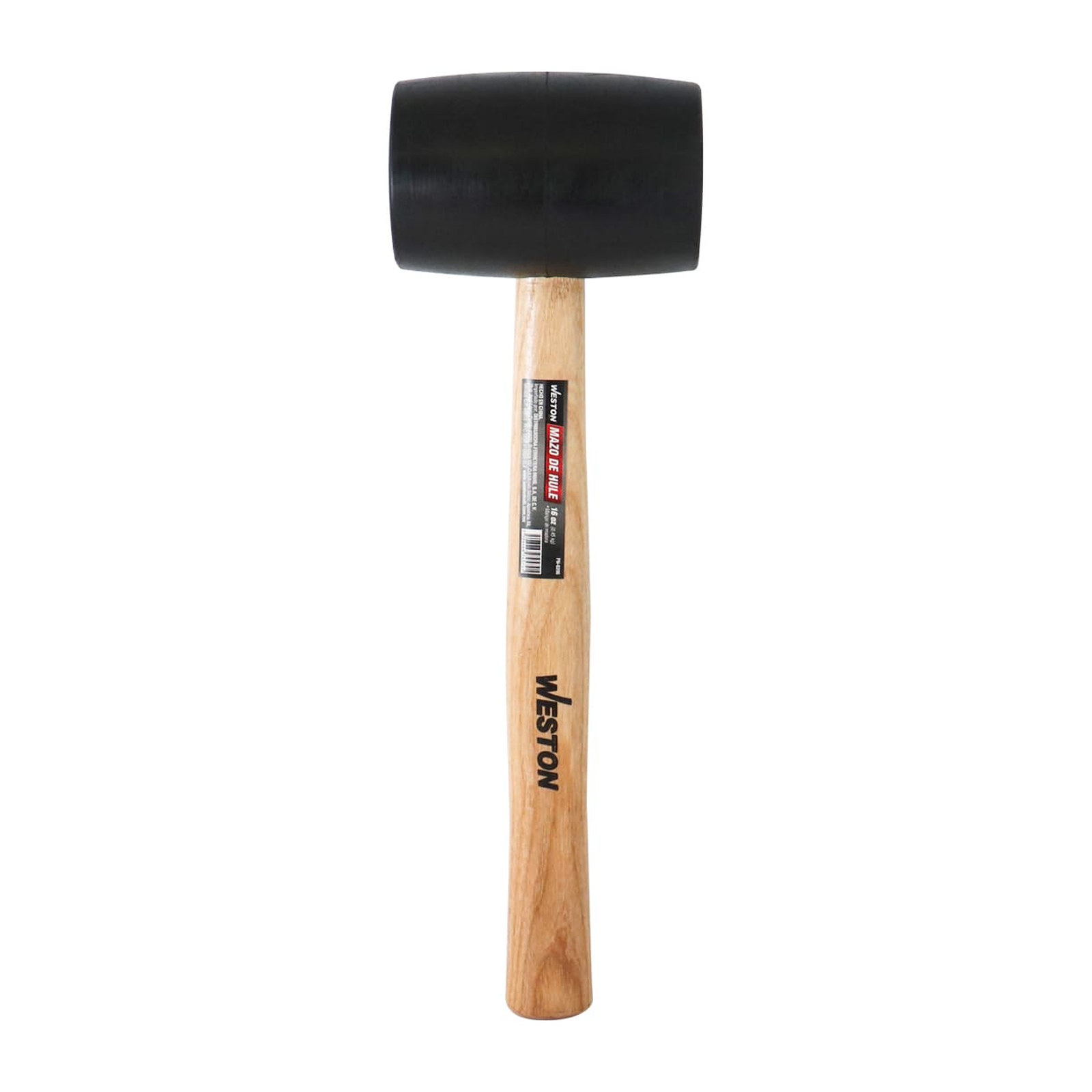MAZO DE HULE 16 OZ MANGO 11" DE MADERA - Imagen 2
