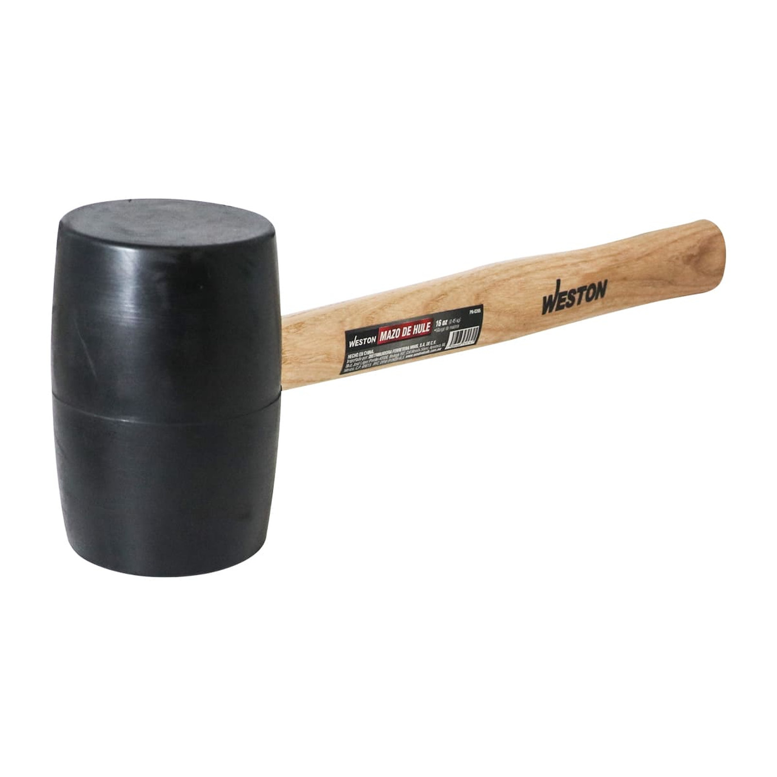 MAZO DE HULE 16 OZ MANGO 11" DE MADERA - Imagen 3