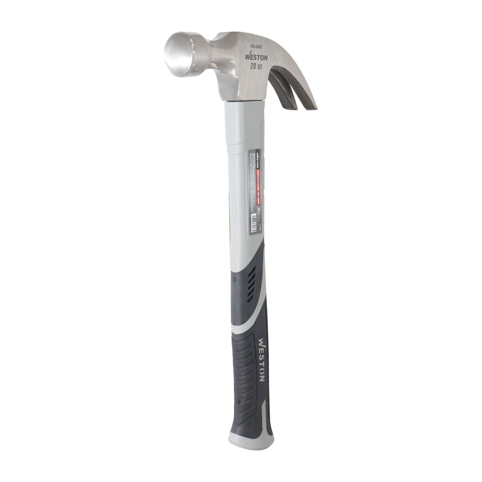 Martillo Pulido Uña Curva 20 oz Mango 13" Fibra de Vidrio Weston