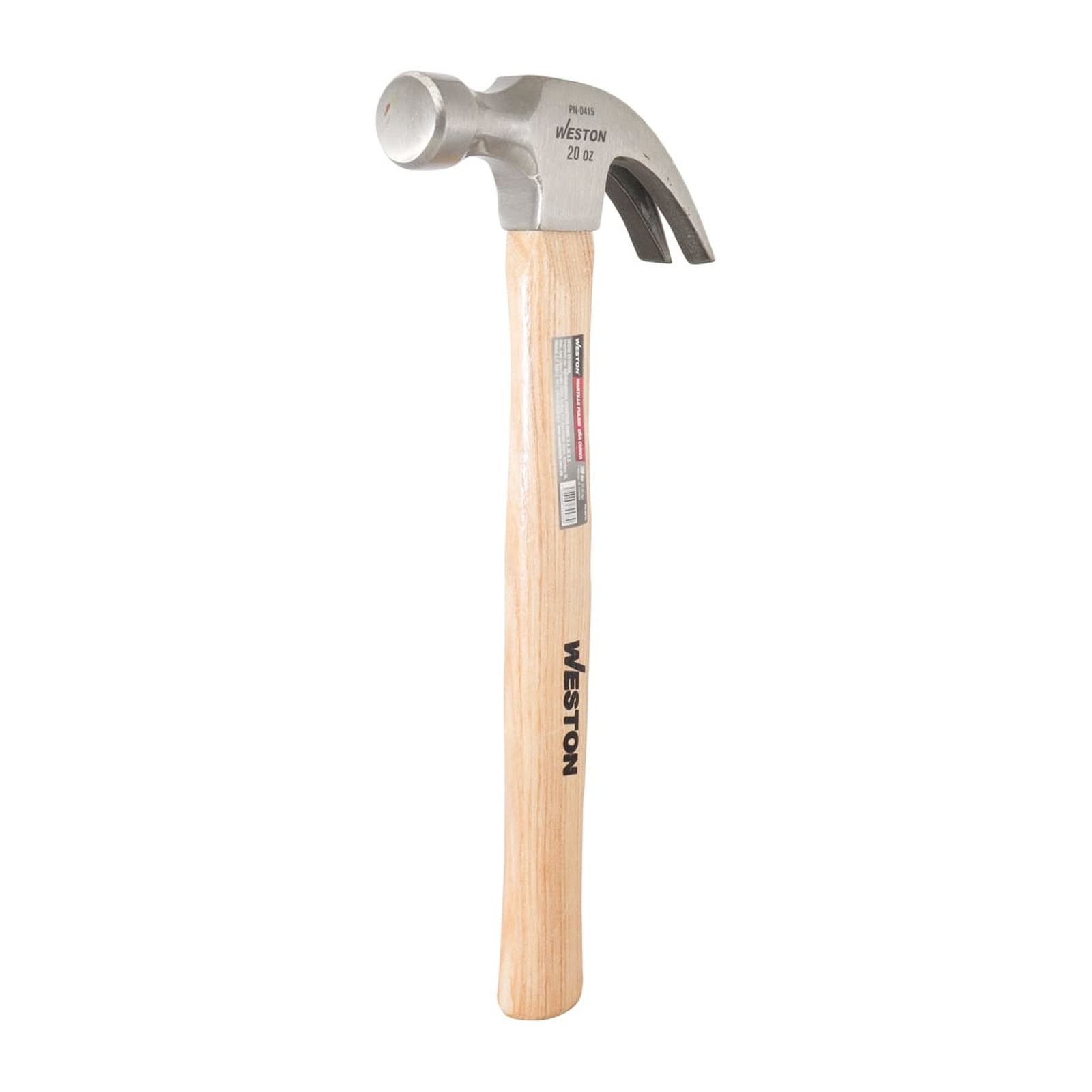 Martillo de Uña Curva Pulido 20 oz Mango de Madera 13" Weston