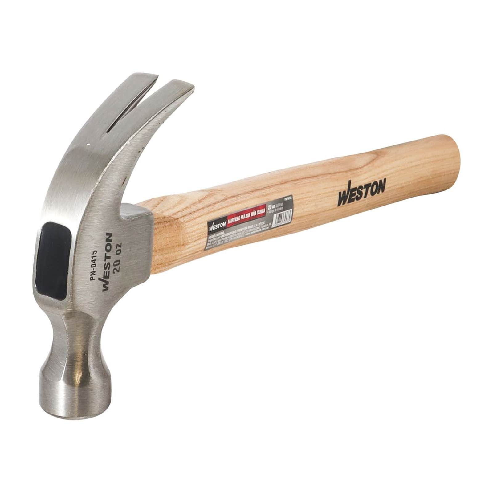 MARTILLO PULIDO UÑA CURVA 20 OZ MANGO 13" DE MADERA - Imagen 3
