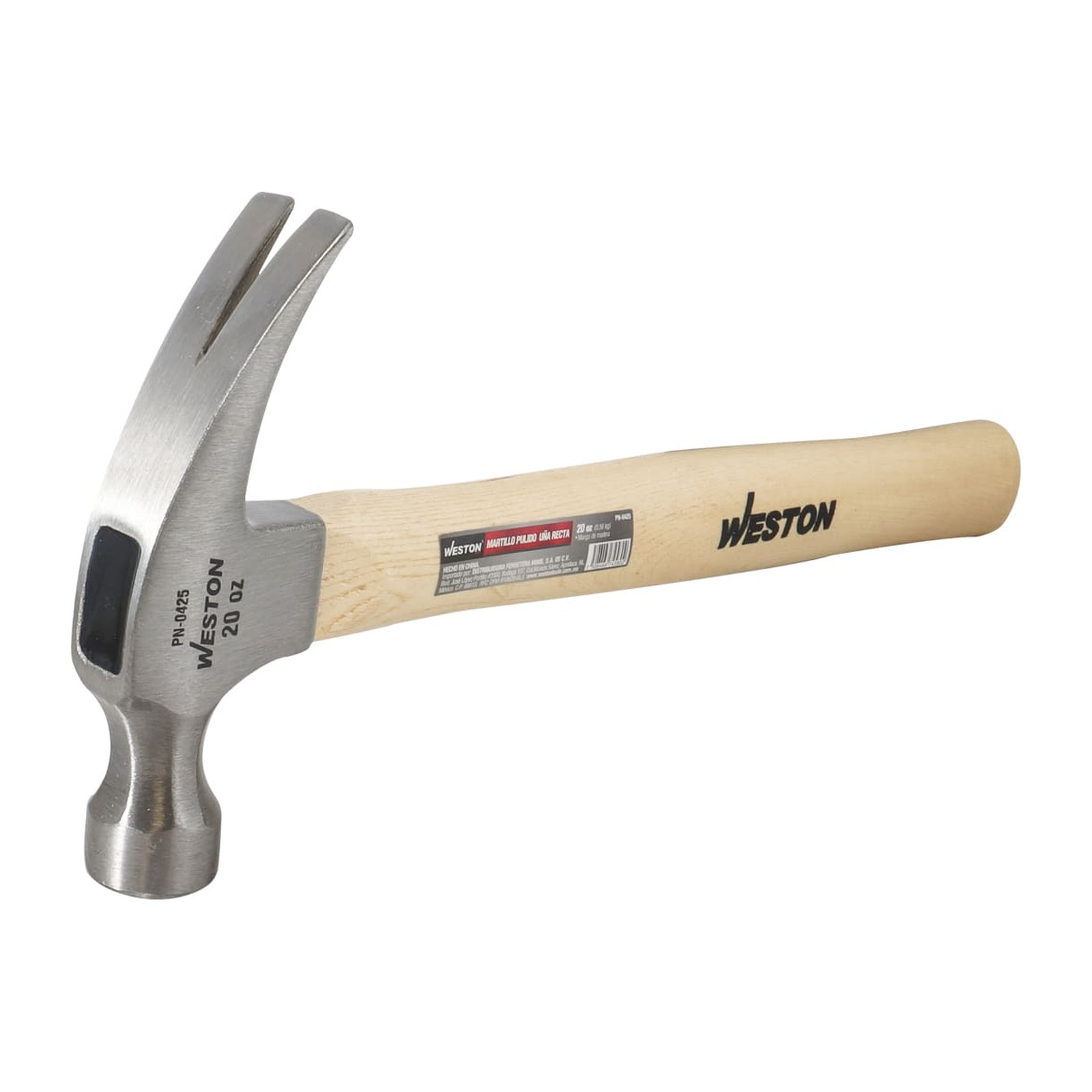 MARTILLO PULIDO UÑA RECTA 20 OZ MANGO 13" DE MADERA - Imagen 3