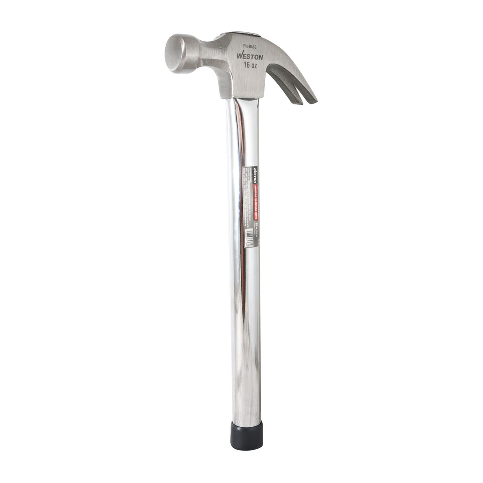 Martillo Pulido Uña Curva 16 oz Mango Tubular 13" Weston