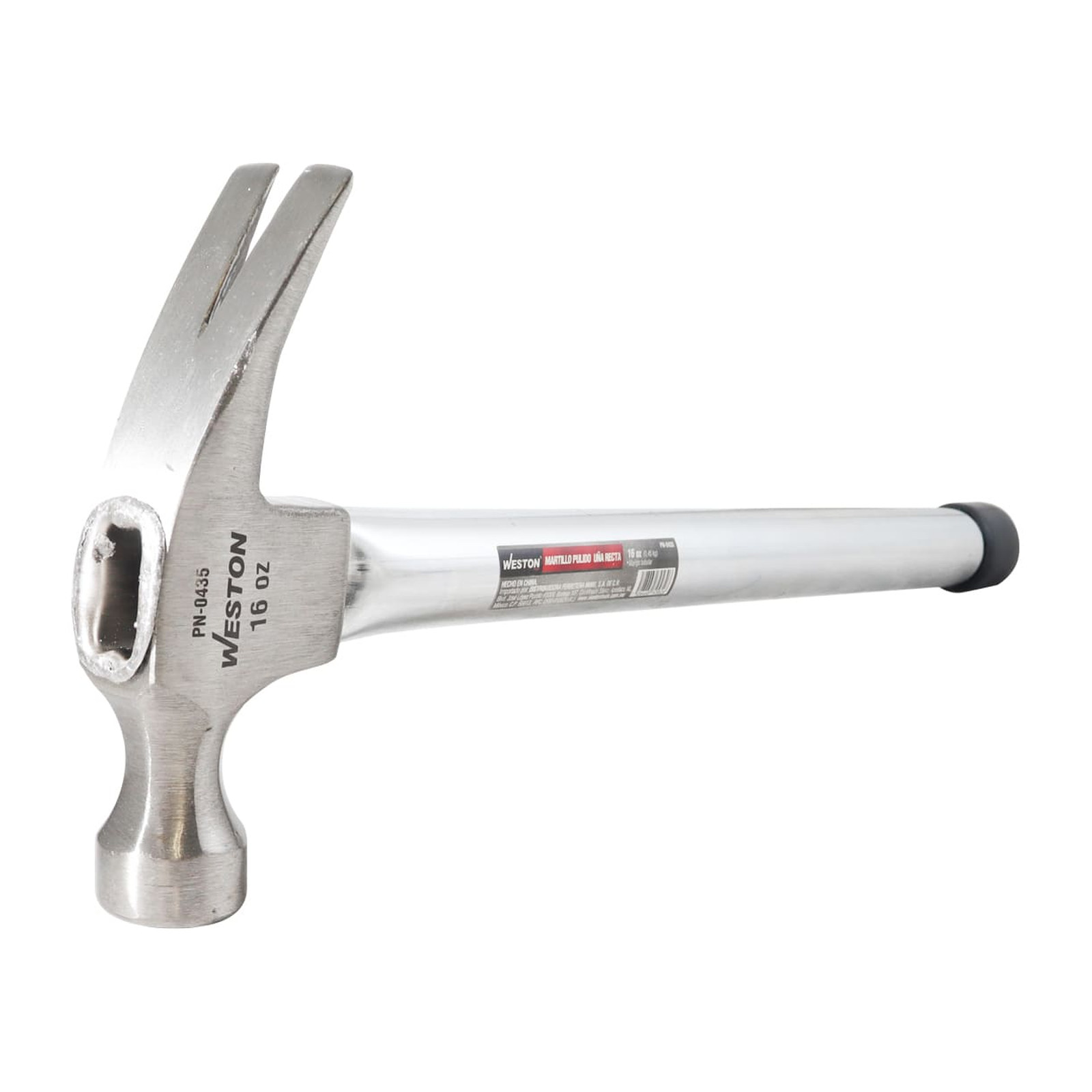 MARTILLO PULIDO UÑA RECTA 16 OZ MANGO 13" TUBULAR - Imagen 3