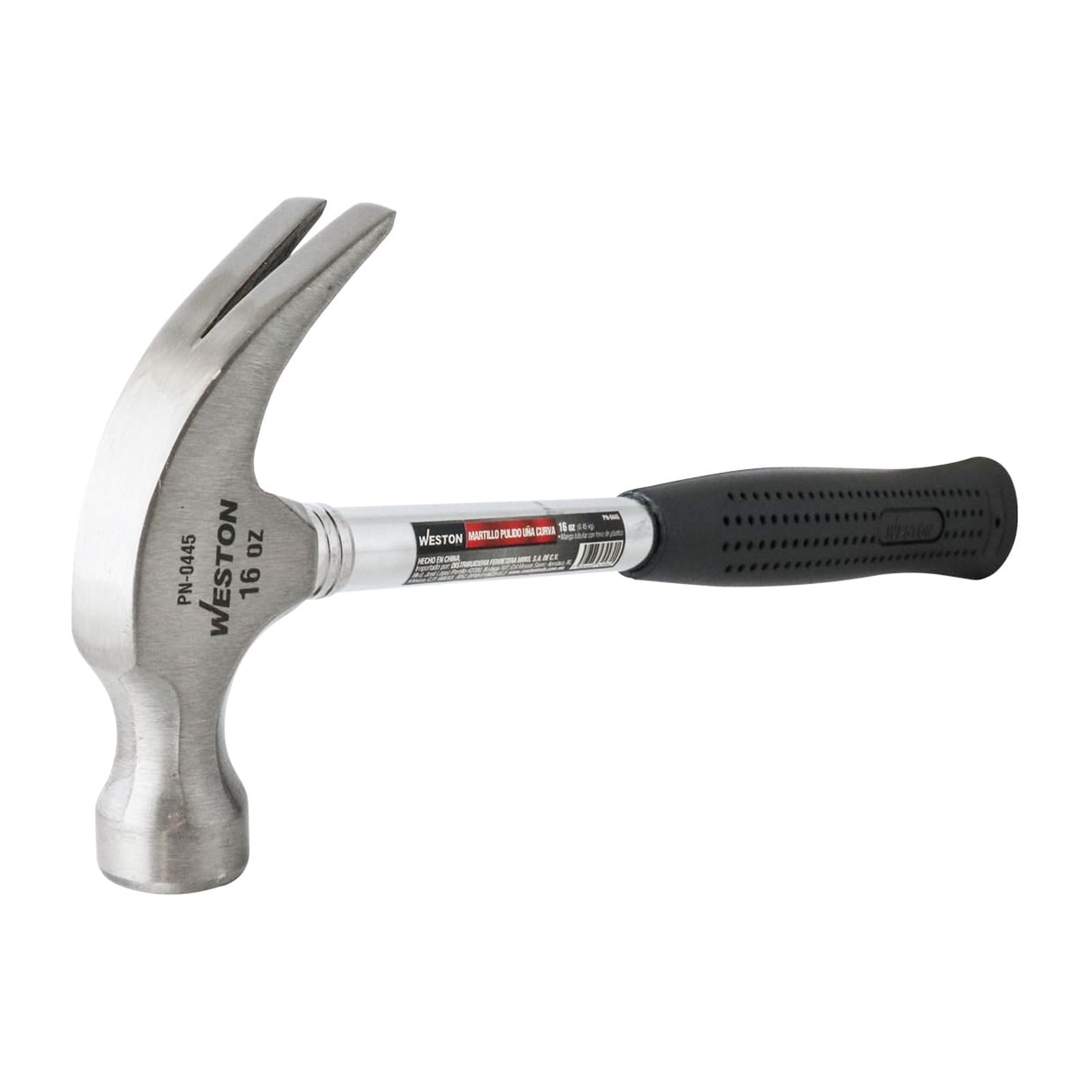 MARTILLO PULIDO UÑA CURVA 16 OZ MANGO 13" TUBULAR CON FORRO PVC - Imagen 3